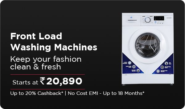Front Load Washing Machine Starting at Rs. 20,890