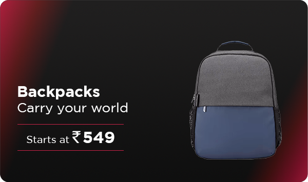 Bag packs Starting at Rs. 549