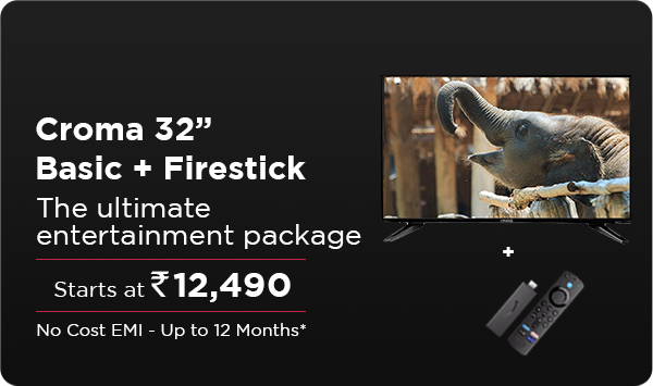 Croma 32” Basic + Firestick at Rs. 12,490