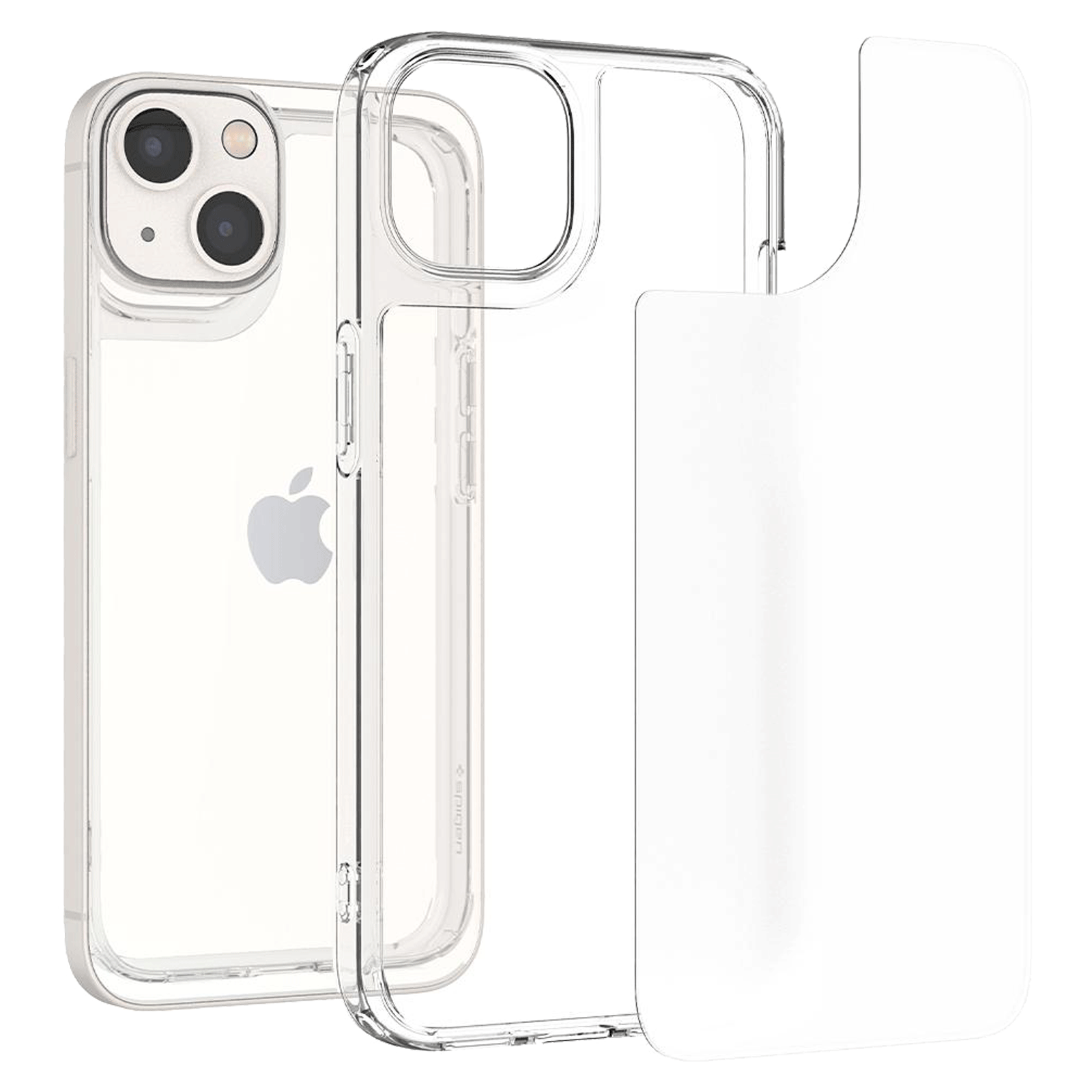 Spigen Polycarbonate Back Case for iPhone 13 (Wireless Charging, ACS03533, Clear)_1