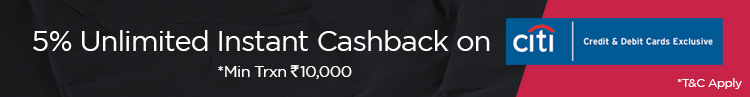 5% Unlimited Instant Cashback 5% Unlimited Instant Cashback