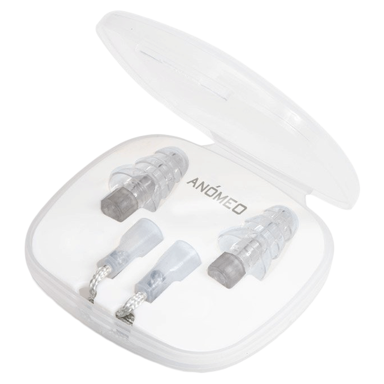 ANOMEO Sleep Silicone and Polypropylene Earplugs (Special Filter to Reduce Loud Noise, 2425, Grey)