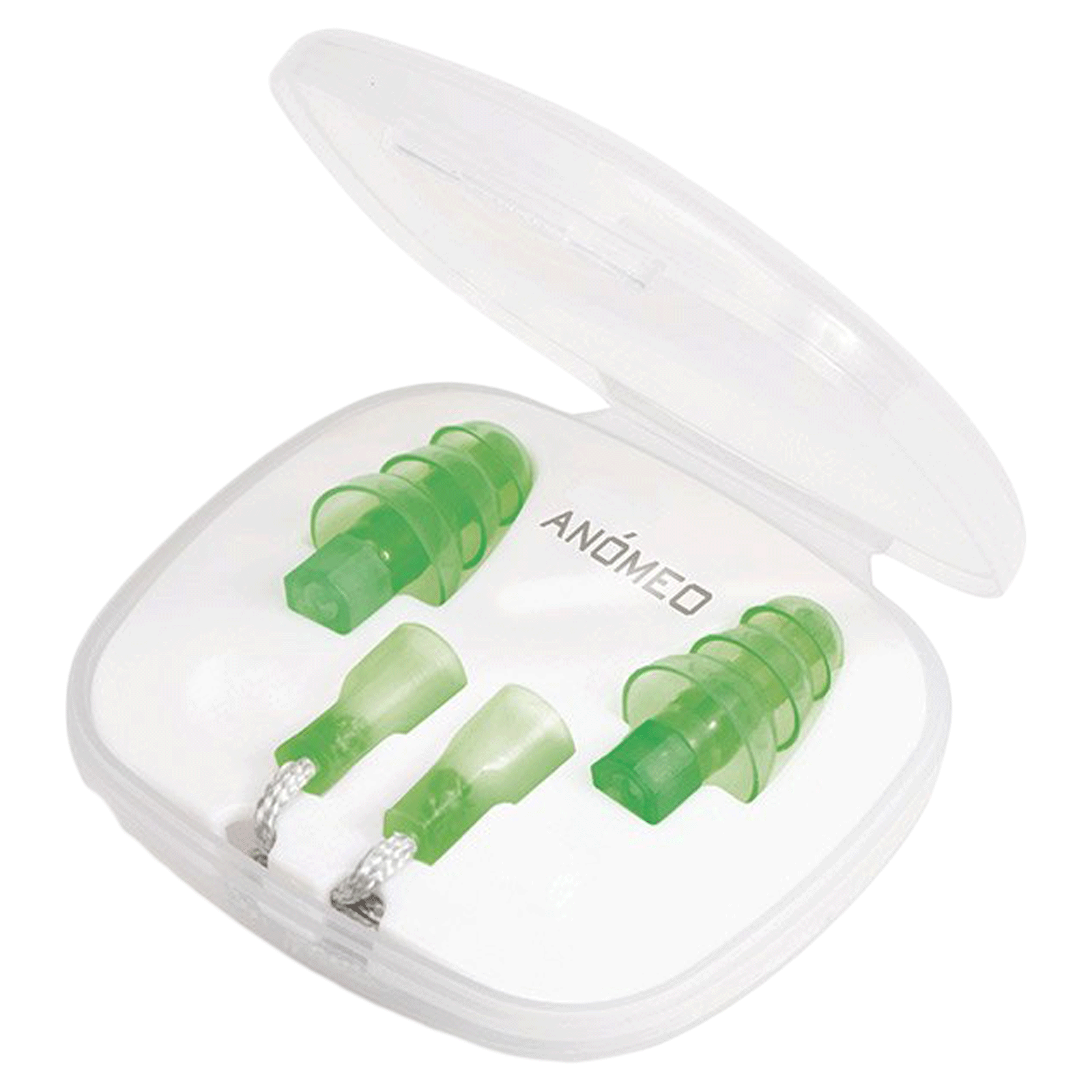 Anomeo Travel Silicone and Polypropylene Earplugs (Optimal Sound Protection, 2426, Green)