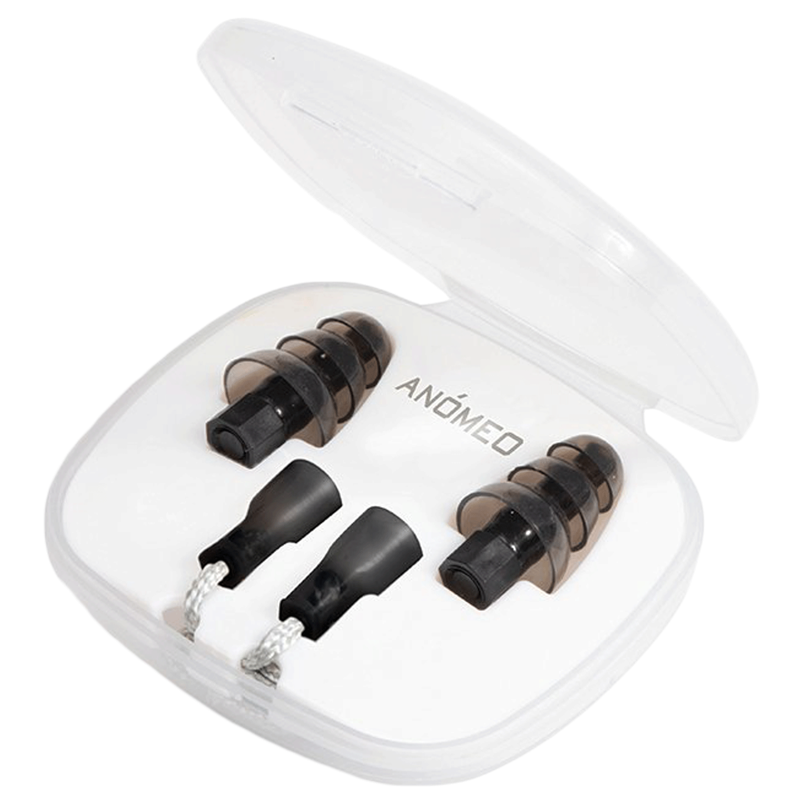 Anomeo Extreme Noise Silicone and Polypropylene Earplugs (Custom Fit, 2428, Black)