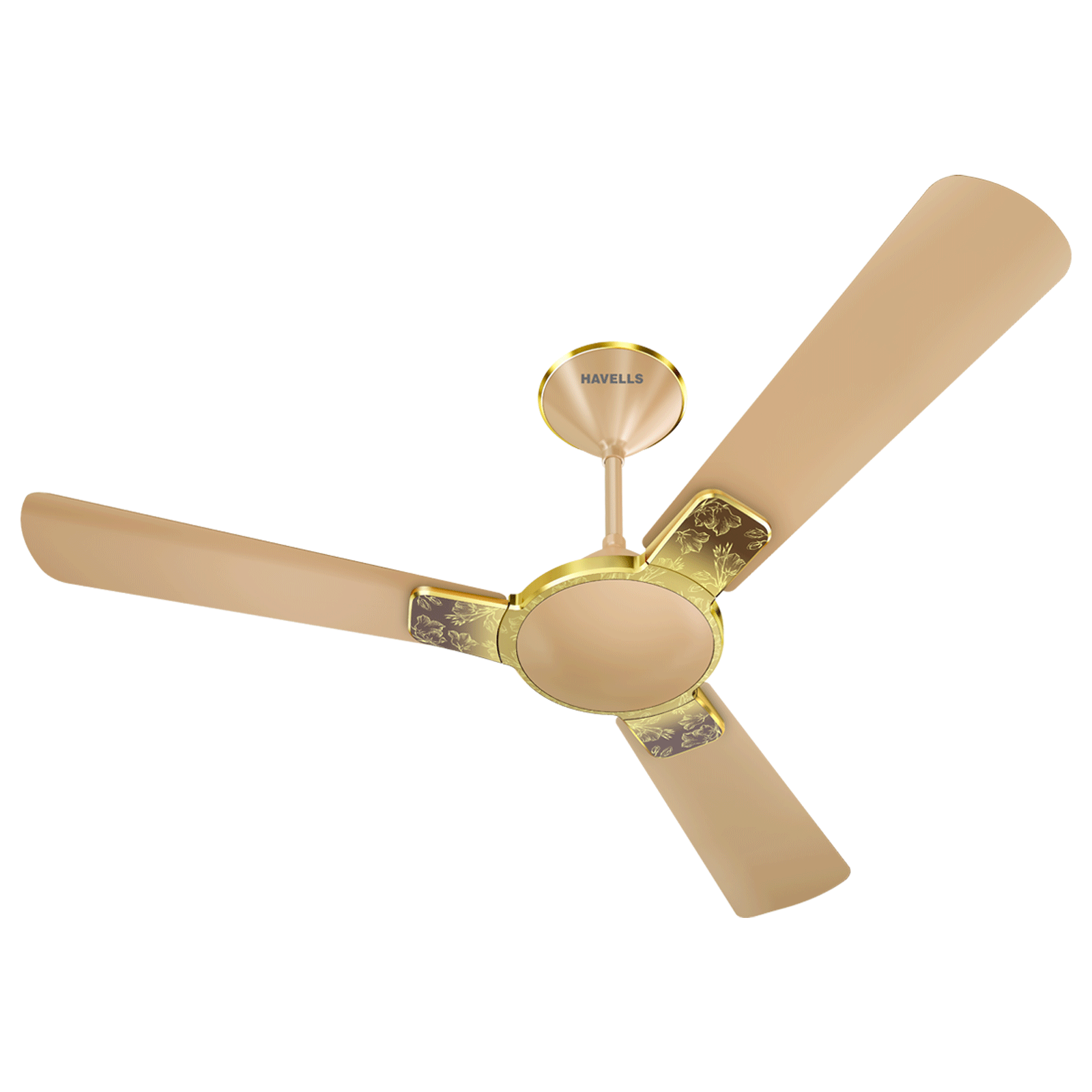 

Havells Enticer Art - NS Flora 120cm Sweep 3 Blade Ceiling Fan (235 Air Flow Volume, FHCEASTFLB48, Beige), No color