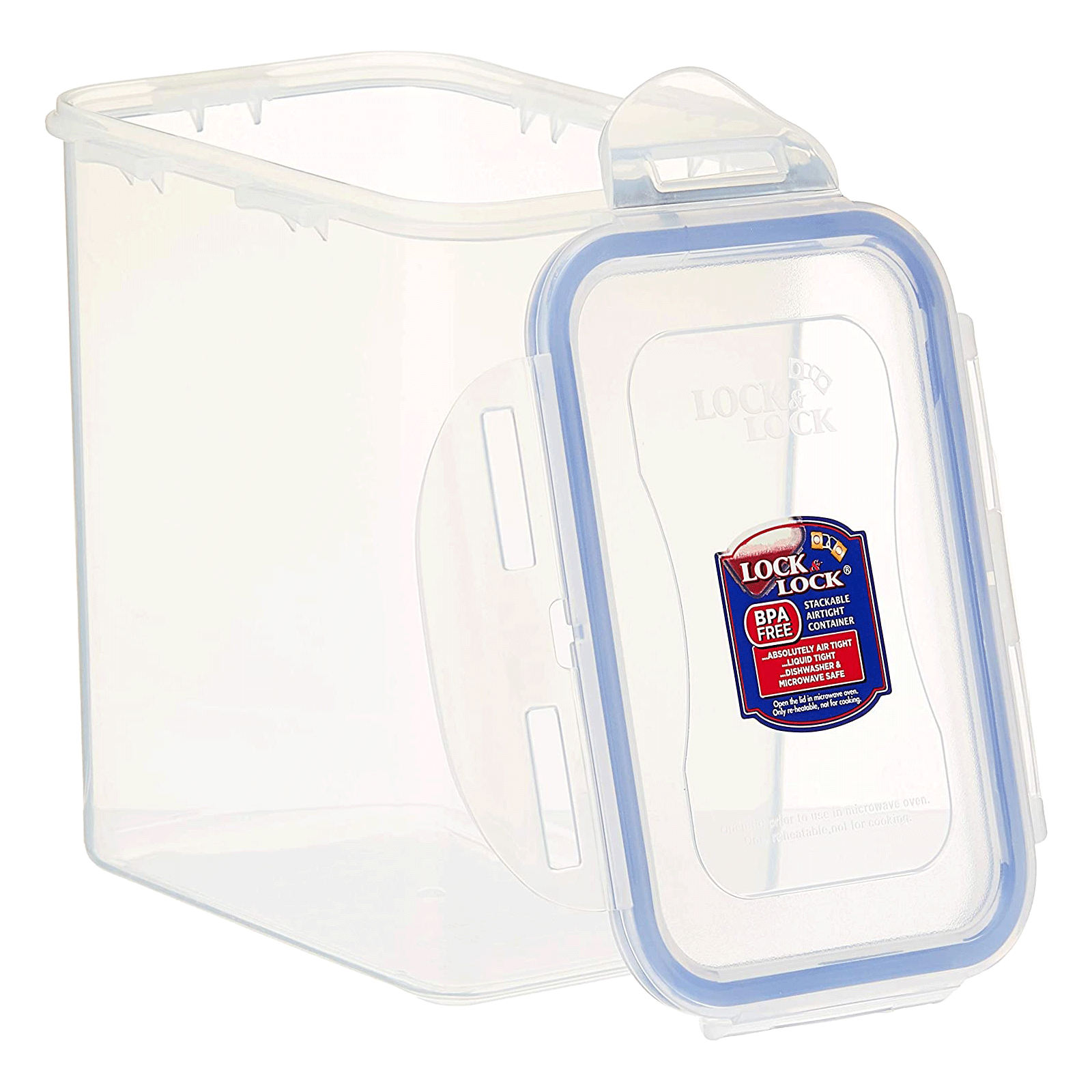 

Lock & Lock 1.5 Litres Rectangular Plastic Storage Container (Leakproof, HPL812F, Transparent), No color