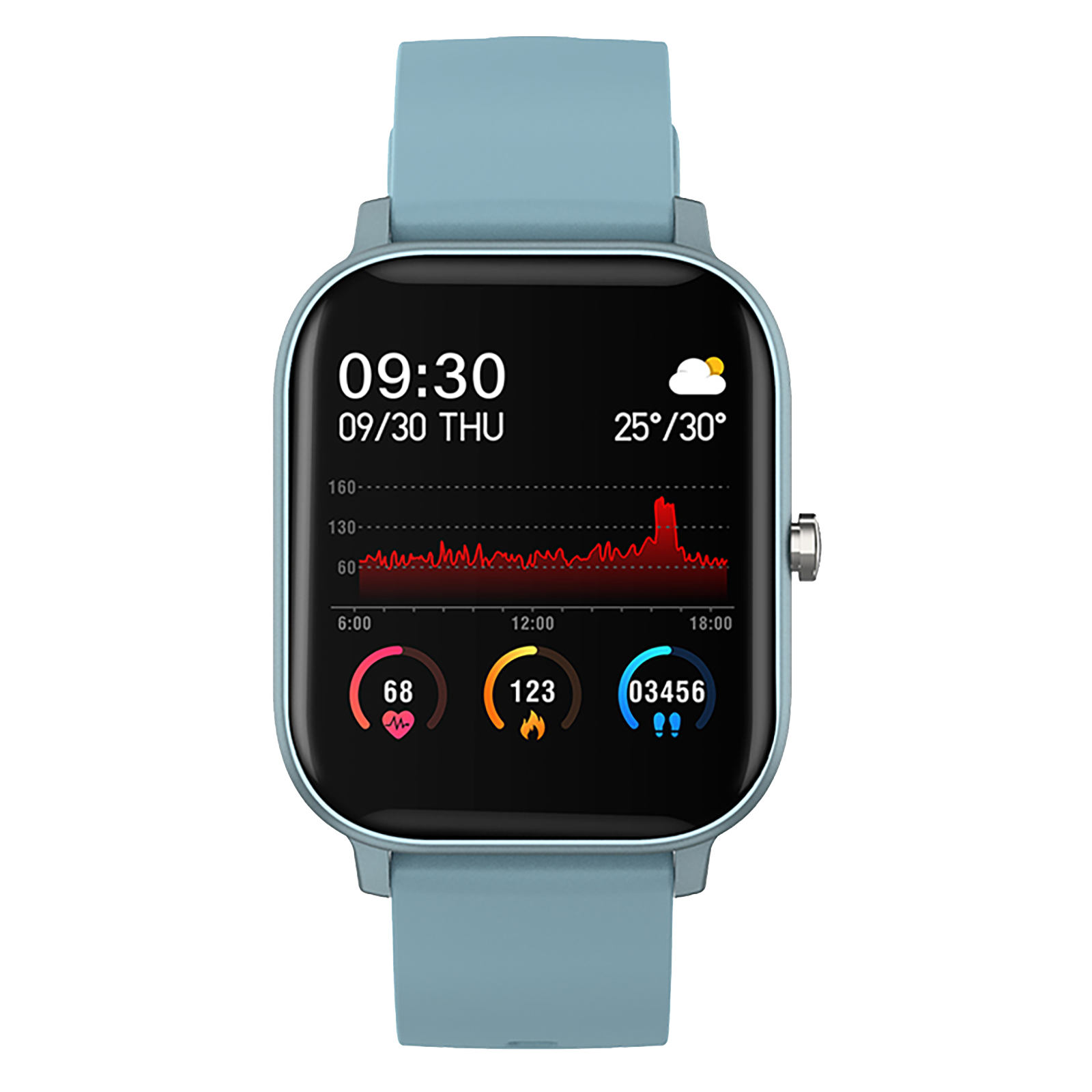 Inbase Urban Lite Smart Watch (Bluetooth 4.2, 35.5 mm) (IP68 Waterproof, IB-799, Blue)