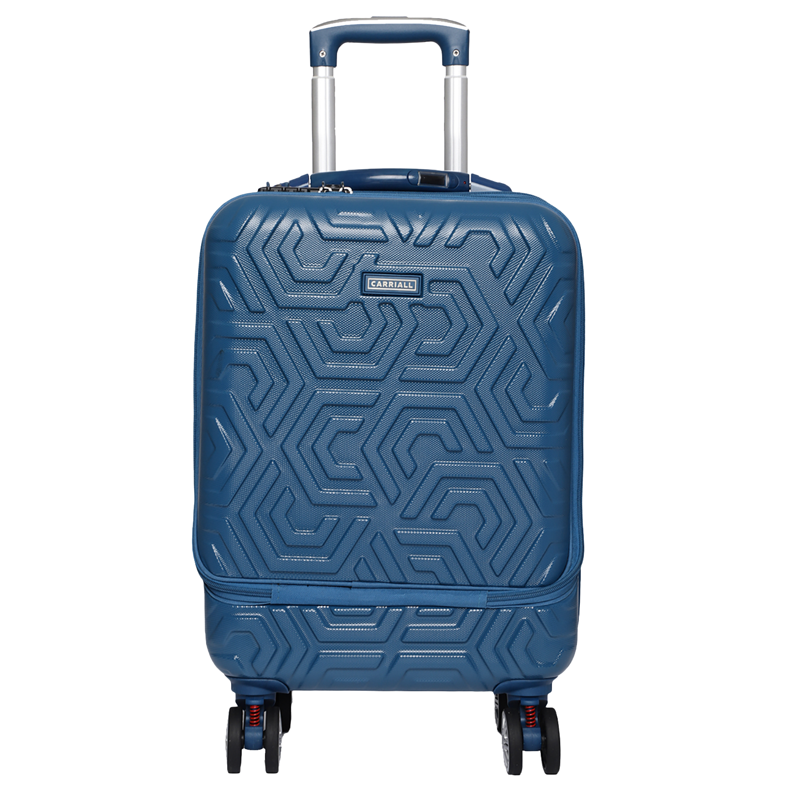 Carriall Hive Polycarbonate Trolley Bag (Built-In Weight Scale, USB Charging Port, CALS0001, Blue)