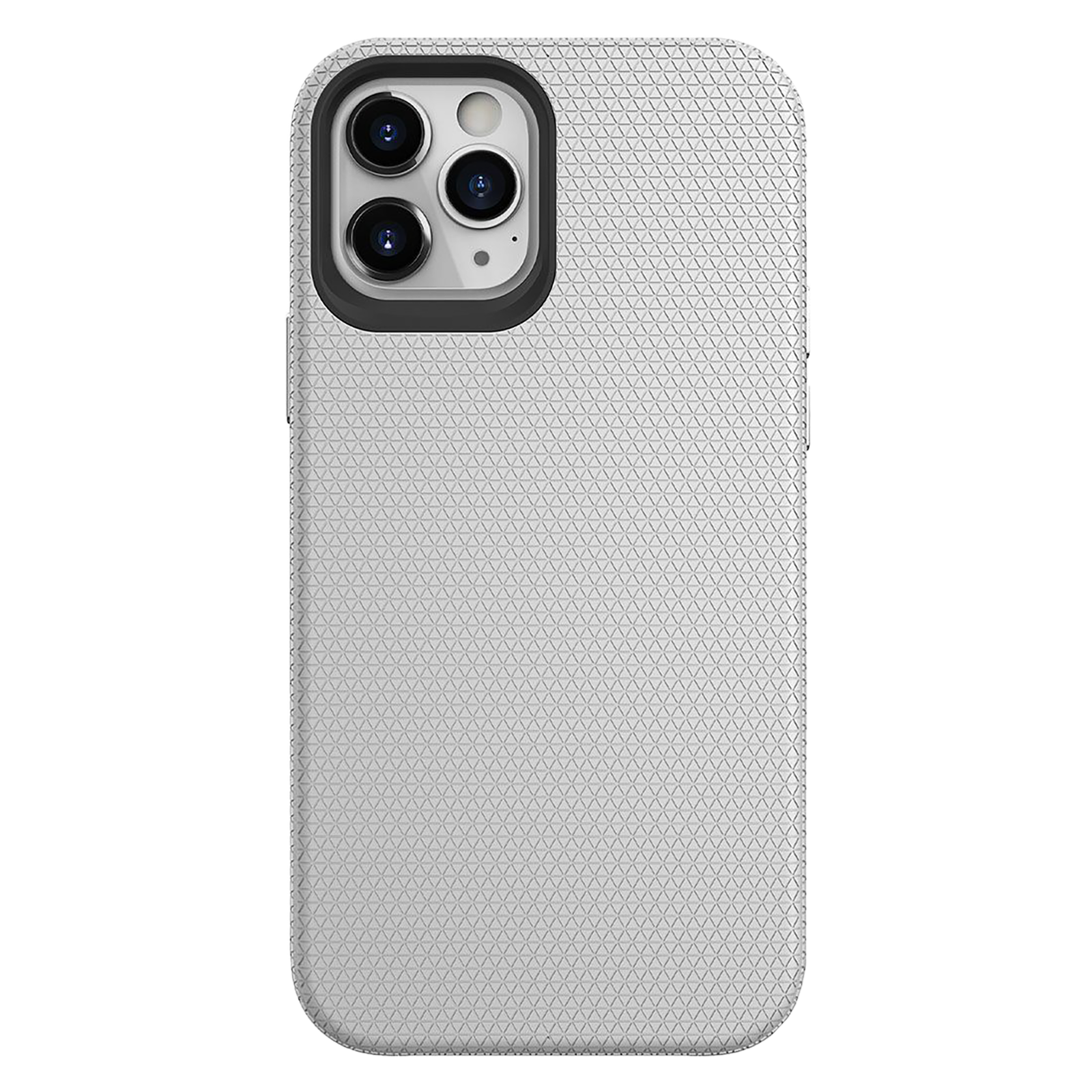 

Stuffcool Spike Polycarbonate Back Case Cover for iPhone 13 (SPKEIP2161-SIL, Silver), No color