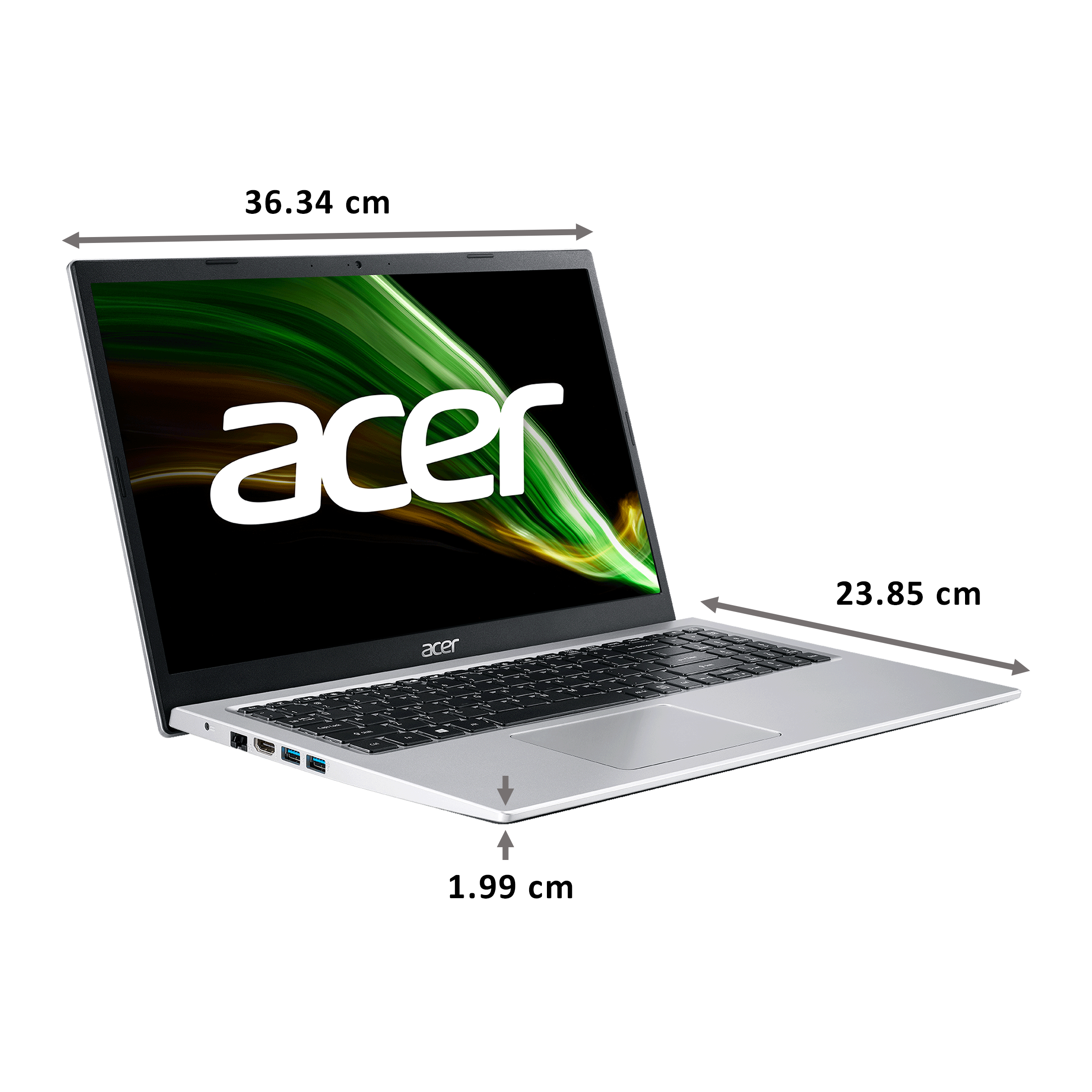 Acer A315-58 11th Gen Core i3 Windows 10 Laptop (8GB RAM, 512GB SSD, Intel UHD Graphics, MS Office, 39.62cm, UN.ADDSI.023, Silver)_2