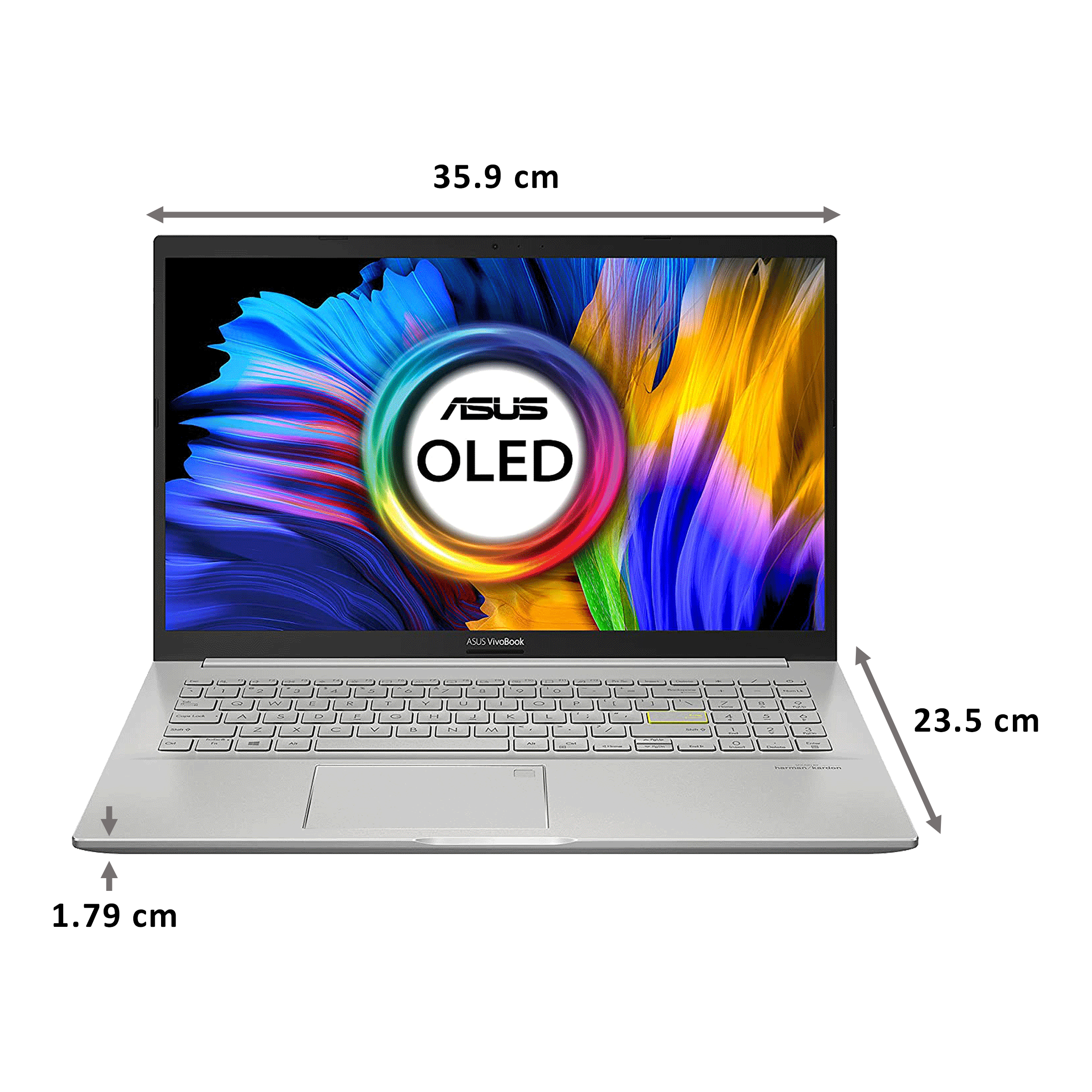 Asus Vivobook 11th Gen Core i3 Windows 10 Laptop (8GB RAM, 256GB SSD, Intel UHD Graphics, MS Office 2019, 39.62 cm, 90NB0SG2-M14740, Transparent Silver)_2