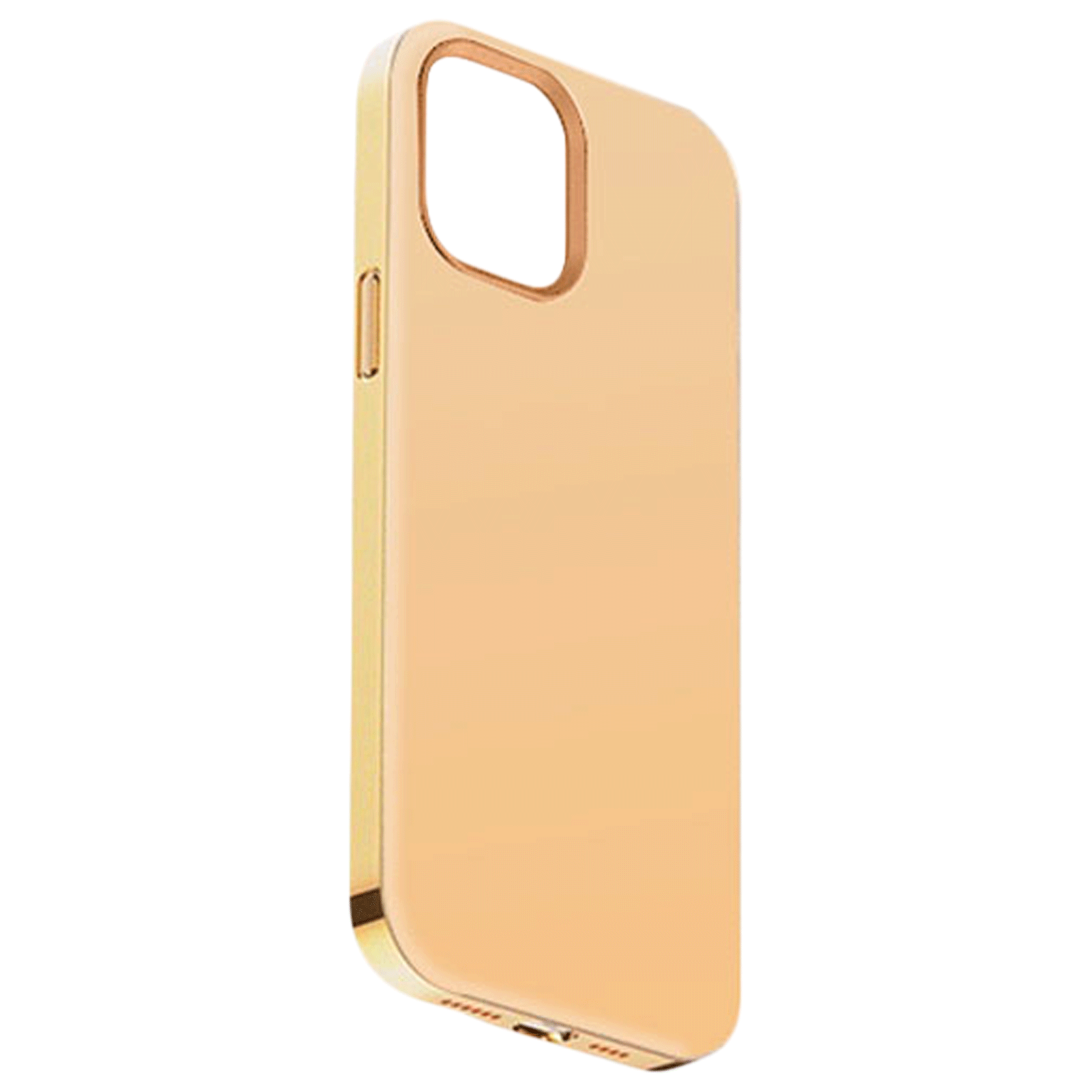 

Vaku Luxos TPU Rubber Back Case For iPhone 13 (Inner Tiny Dots Design, VAKU-IPH13-MTLCSGD, Sunset Gold), No color