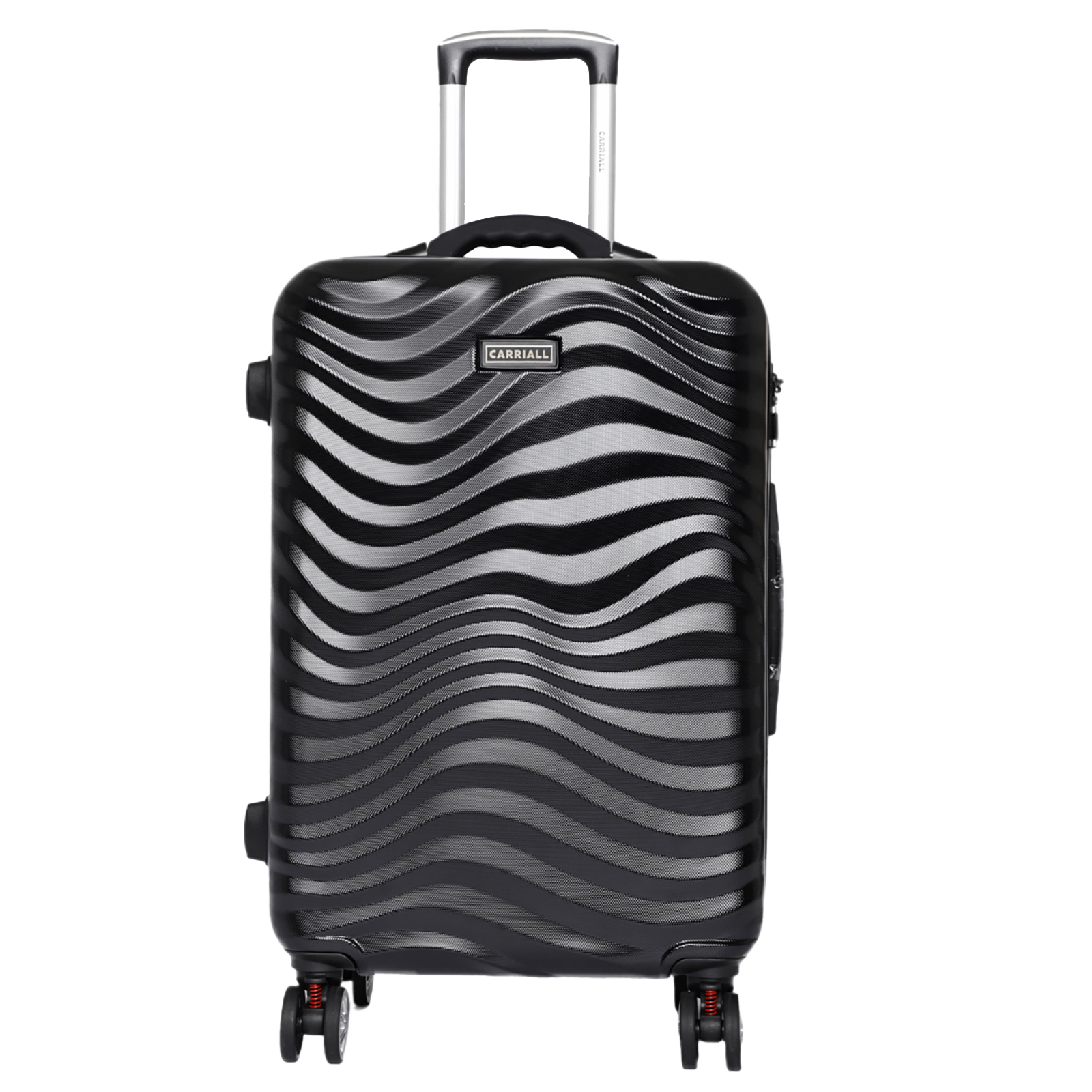 

Carriall Ripple Polycarbonate Trolley Bag (Smart Anti-Theft, Built-In Weight Scale, CALM0002, Black), No color