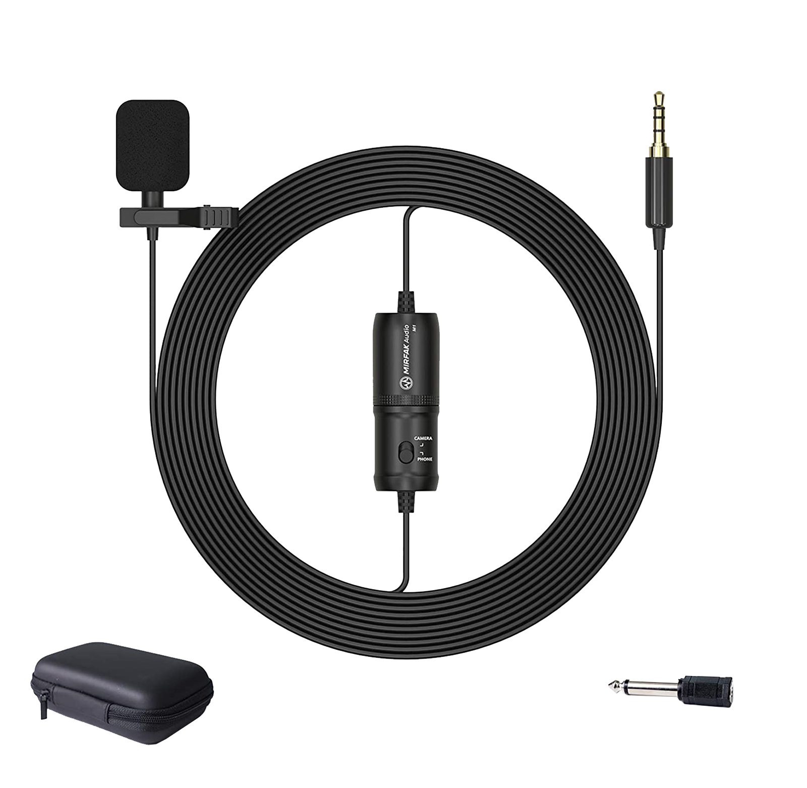 Mirfak Audio MC1 Hanging Wired Condenser Microphone (Professional Broadcast Quality, Black)