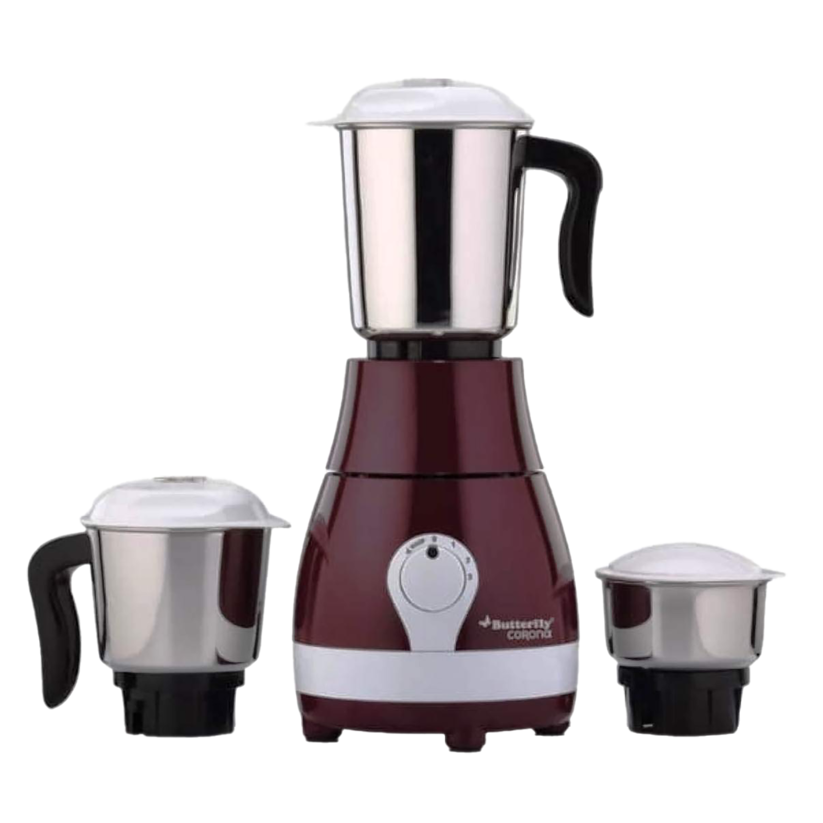 Butterfly 750 W Mixer Grinder with 3 Jar (Corona Plus, Cherry Red)_1