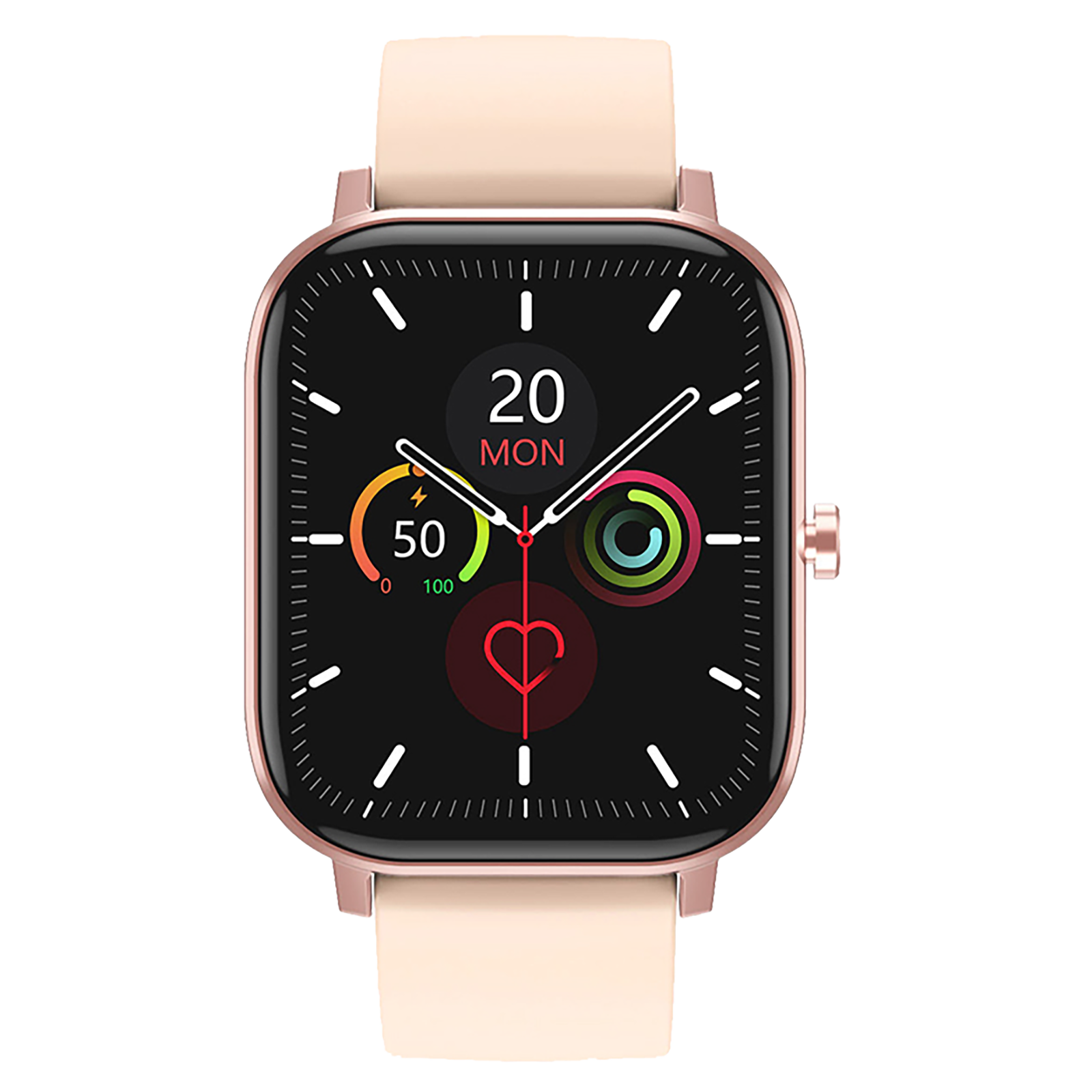 

Inbase Urban Lyf Smart Watch (Bluetooth 4.0, 44.45 mm) (ECG & SPO2 Monitor, IB-934, Pink), No color