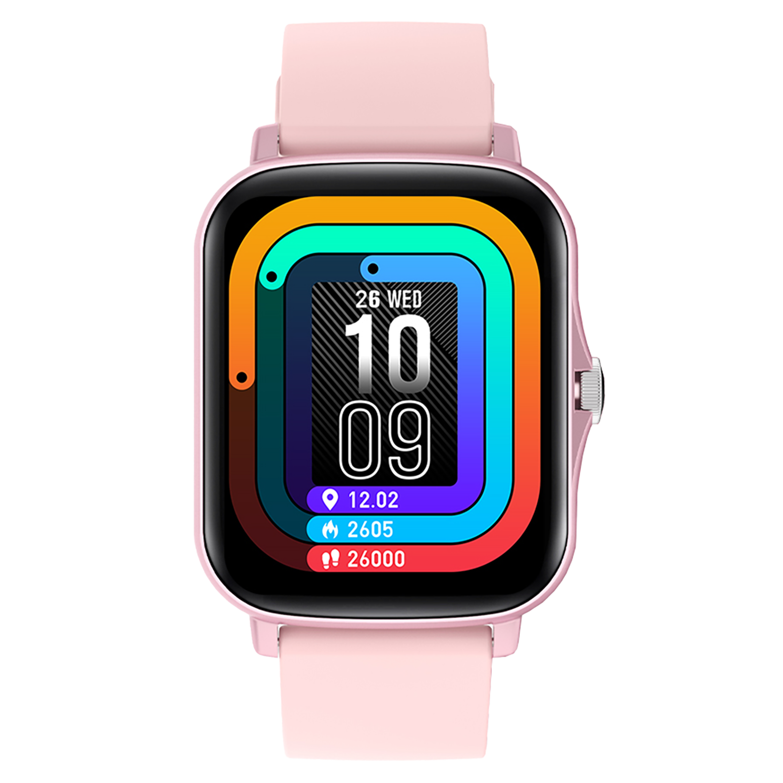 Fire-Boltt Beast Smart Watch (Full Touch 4.13 cm (1.69 inch), 41.35mm) (SPO2, 02BSWAAY#3, Pink, Silicone) _1