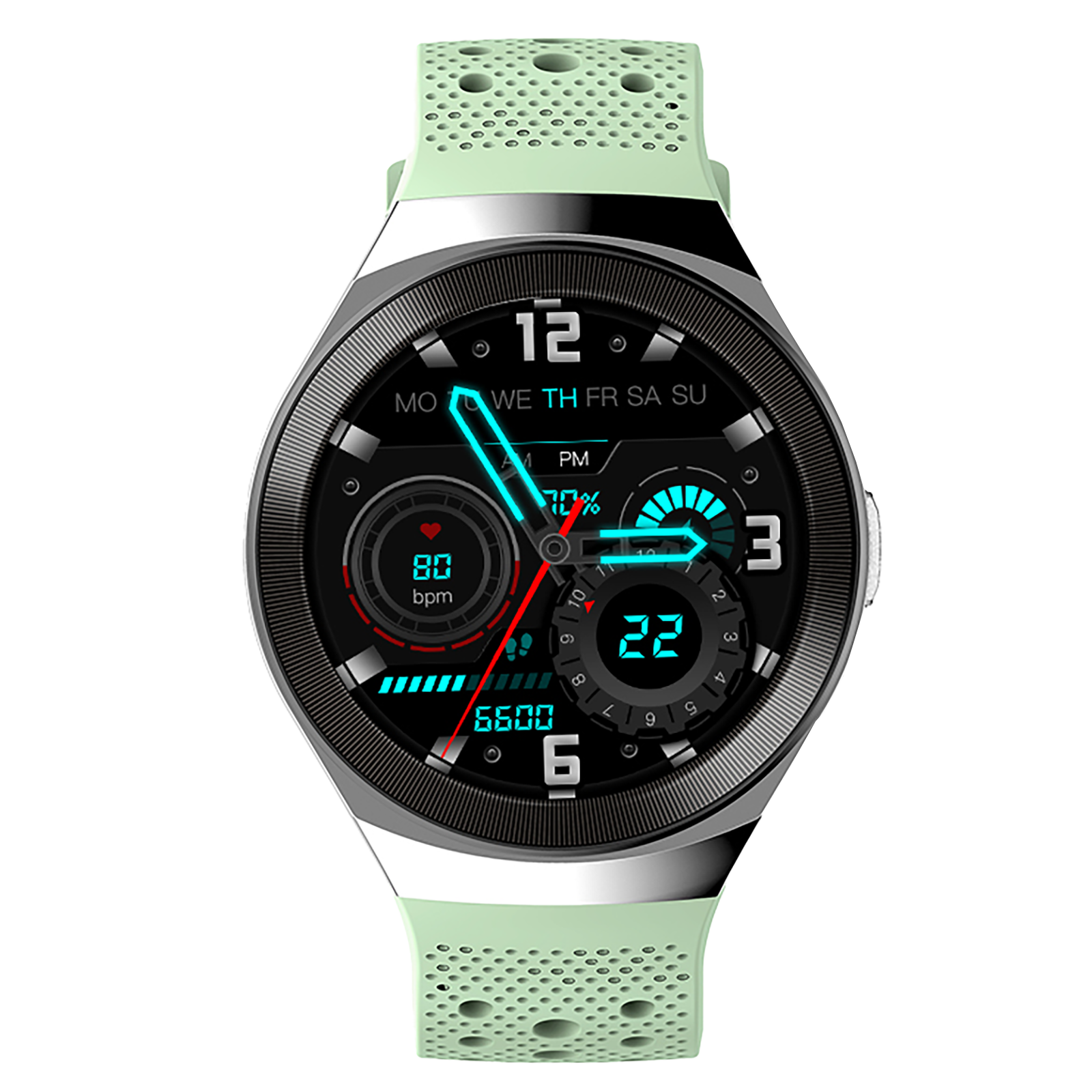 Inbase Urban Sports Smart Watch (Bluetooth 5.0) (ECG & SPO2 Monitor, IB-1077, Green)_1