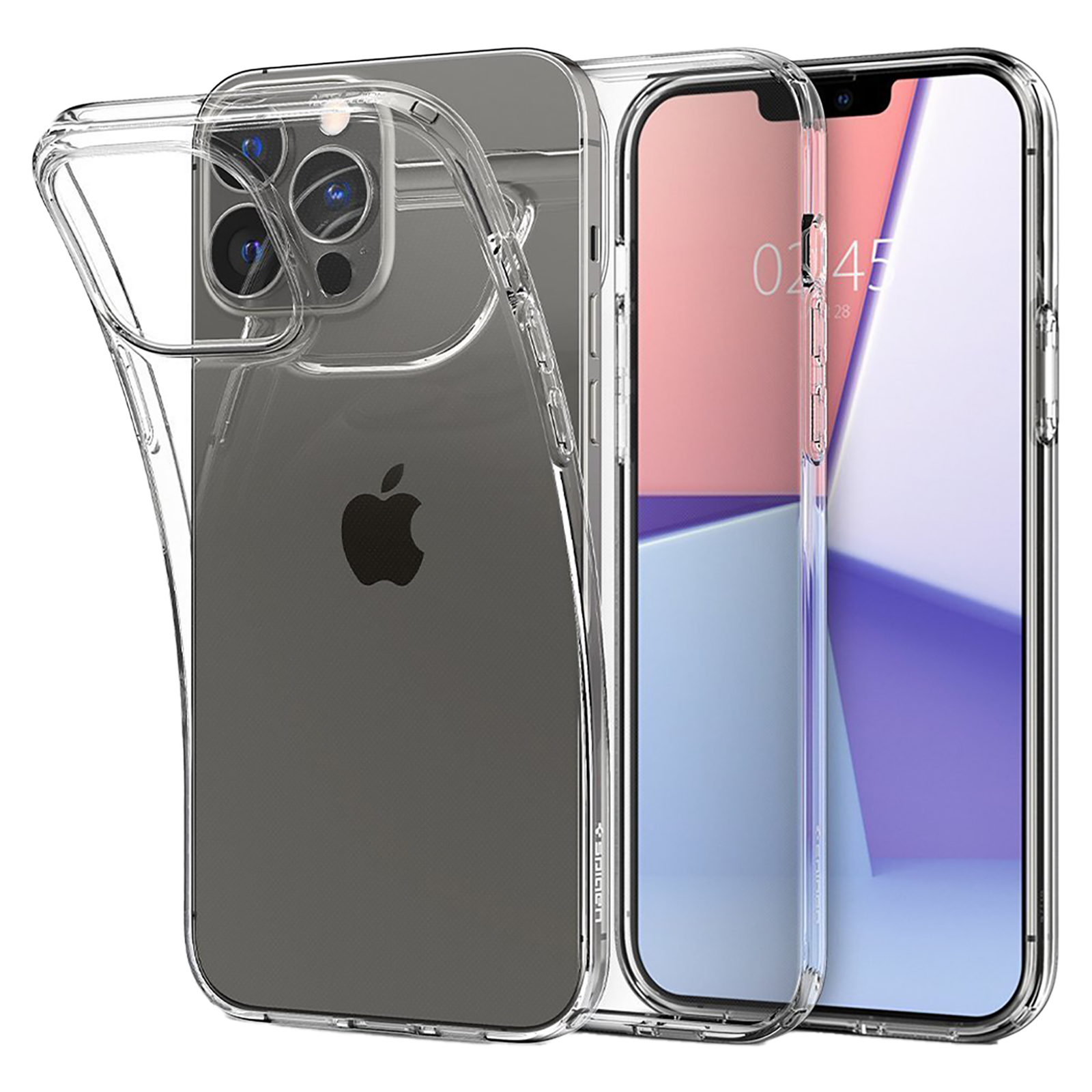 spigen - spigen Crystal Slot TPU Back Case For iPhone 13 Pro (ACS03296, Crystal Clear)