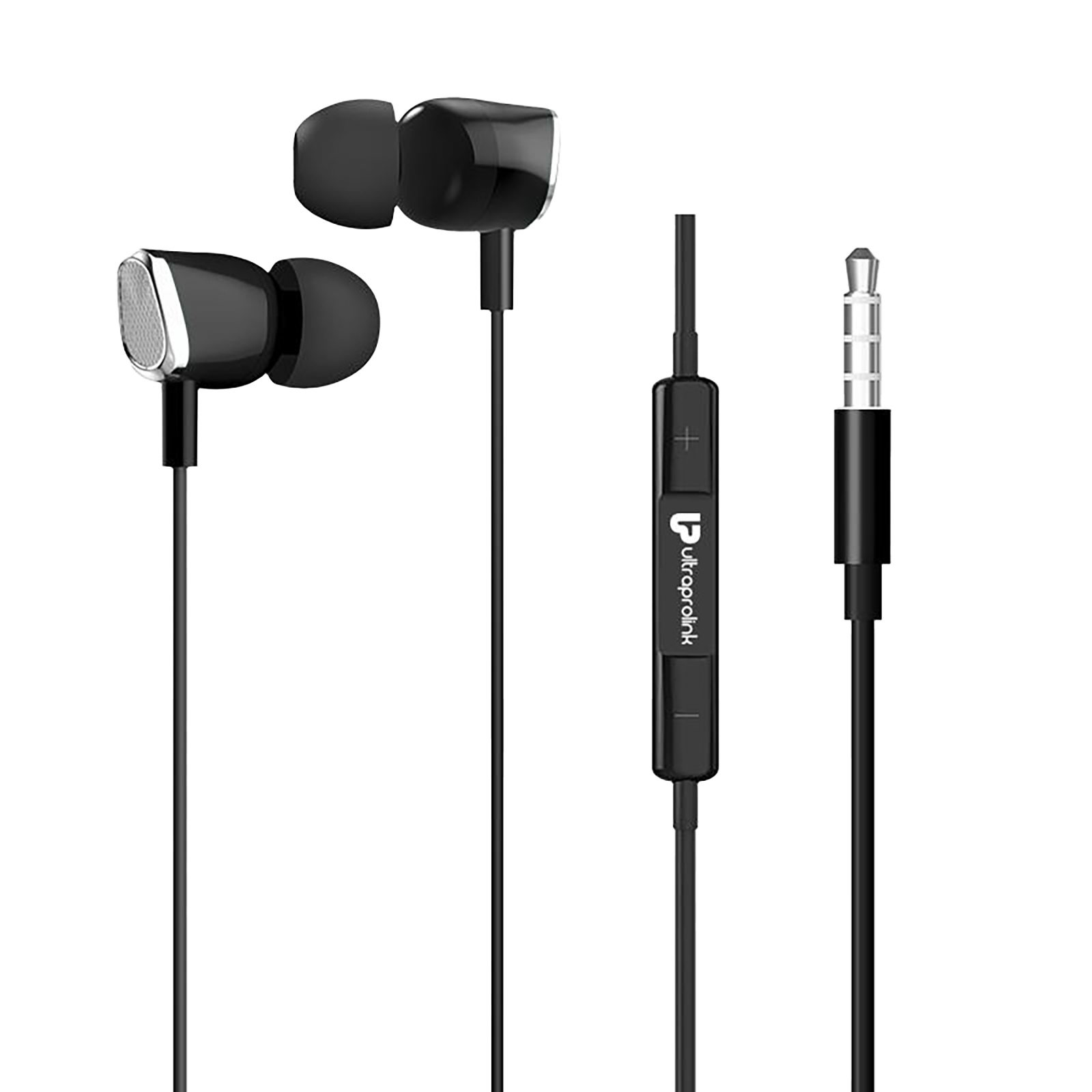 UltraProlink MoBass 2 UM1038WHT In-Ear Wired Earphone with Mic (Super Extra Bass, Black)_1