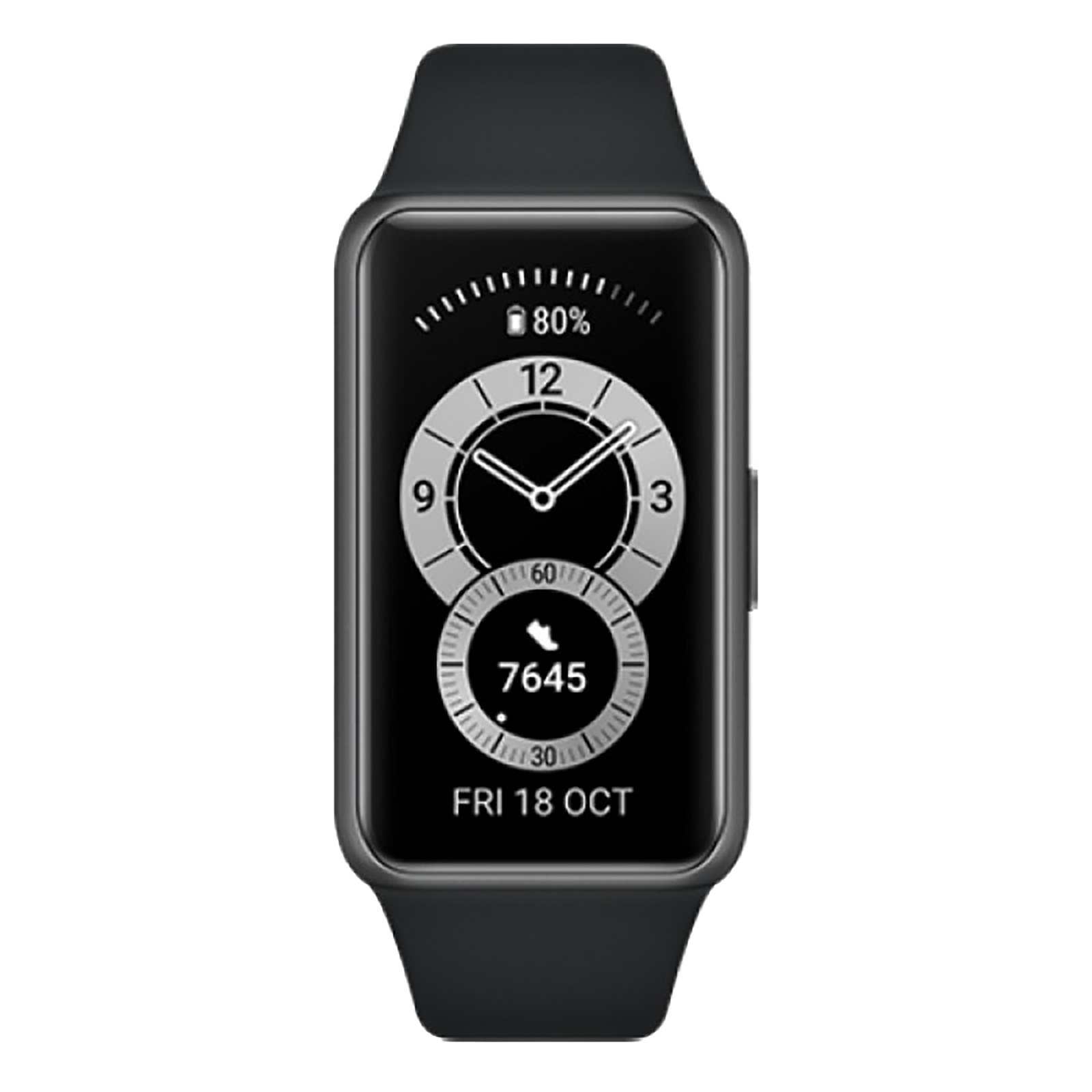 

Huawei Band 6 Smart Band (37.3 mm) (Heart Rate Monitoring, 55026647, Graphite Black), No color