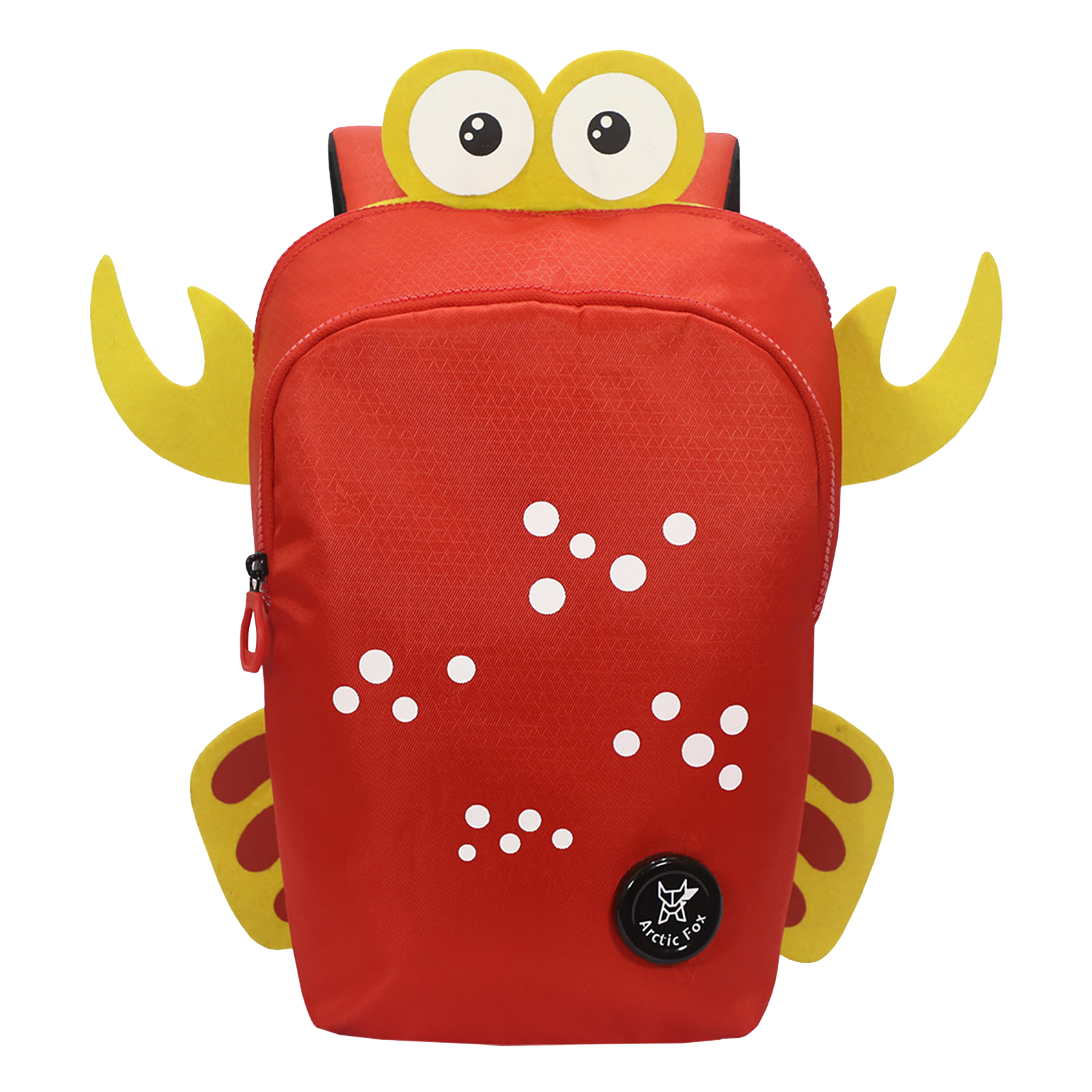 Arctic Fox Crab 10 Litres PU Coated Polyester Backpack (2 Spacious Compartments, FMIBPKFIRWZ060010, Fiery Red)
