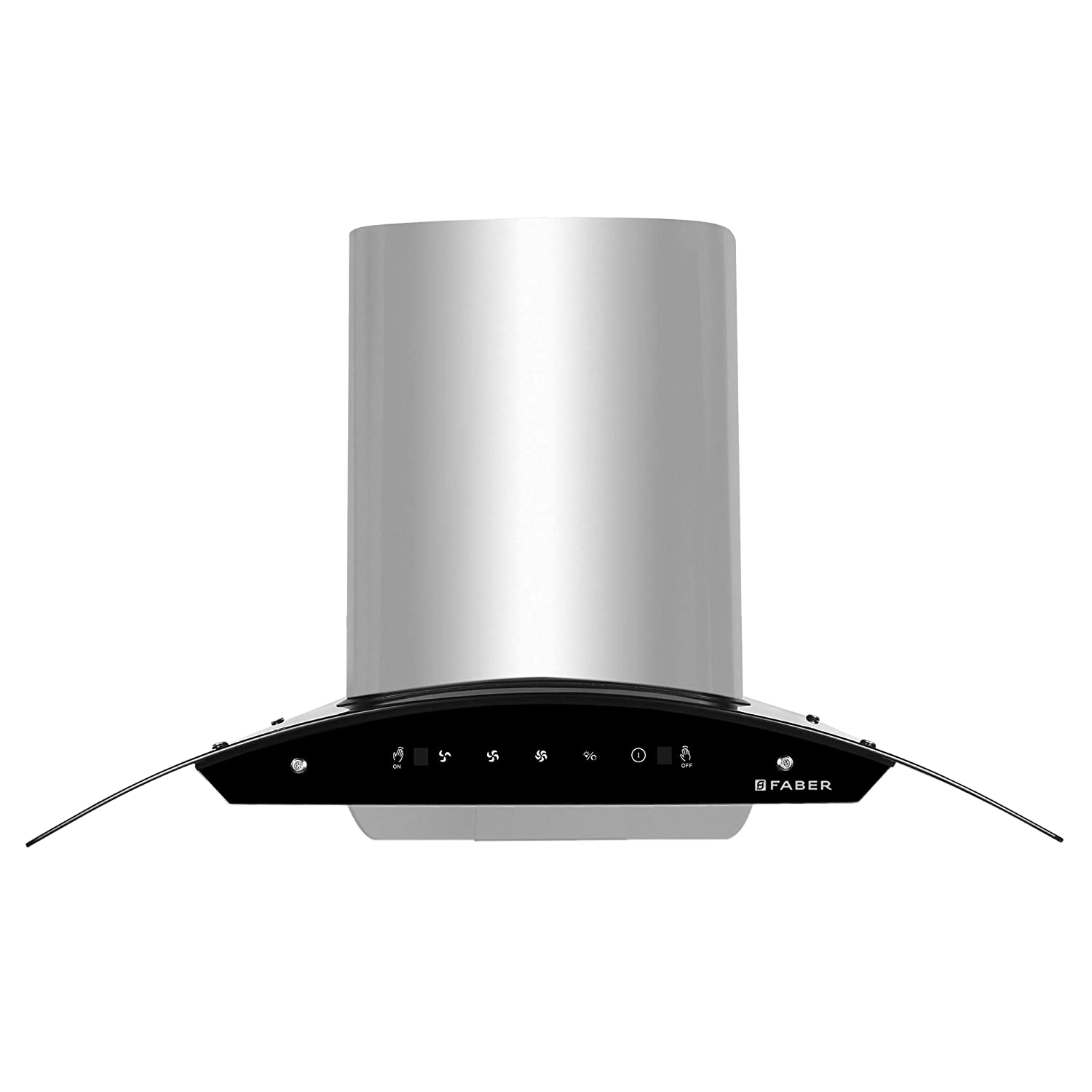 Faber Hood Orient Xpress HC SC SS 90 1200m³/hr 90 cm Wall Mounted Chimney (325.0638.044, Black and Stainless Steel)_1