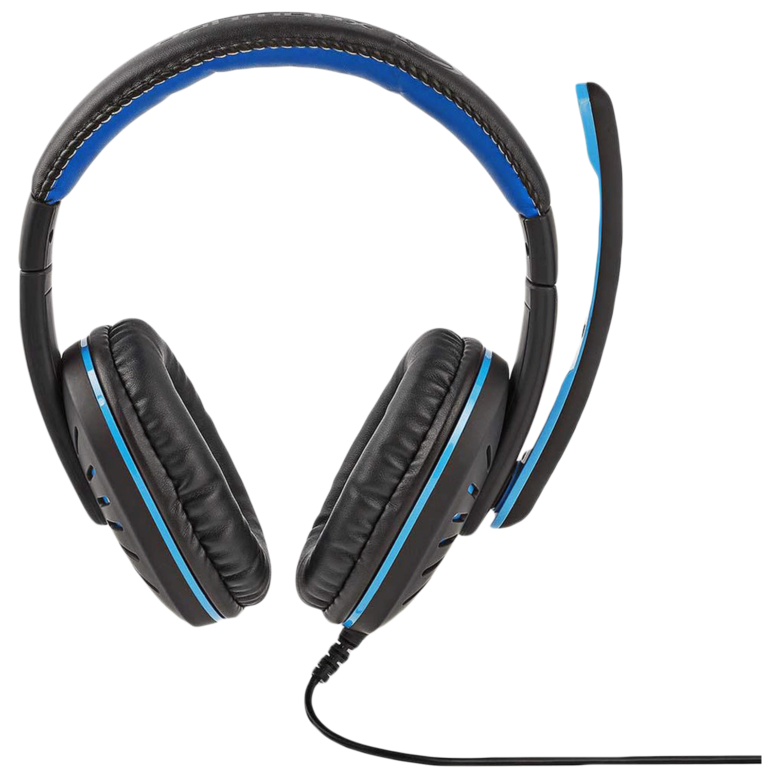 Nedis Over-Ear Wired Gaming Headset with Mic (Amigo Stereo Gaming Designed, GHST100BK, Black/Blue)_1
