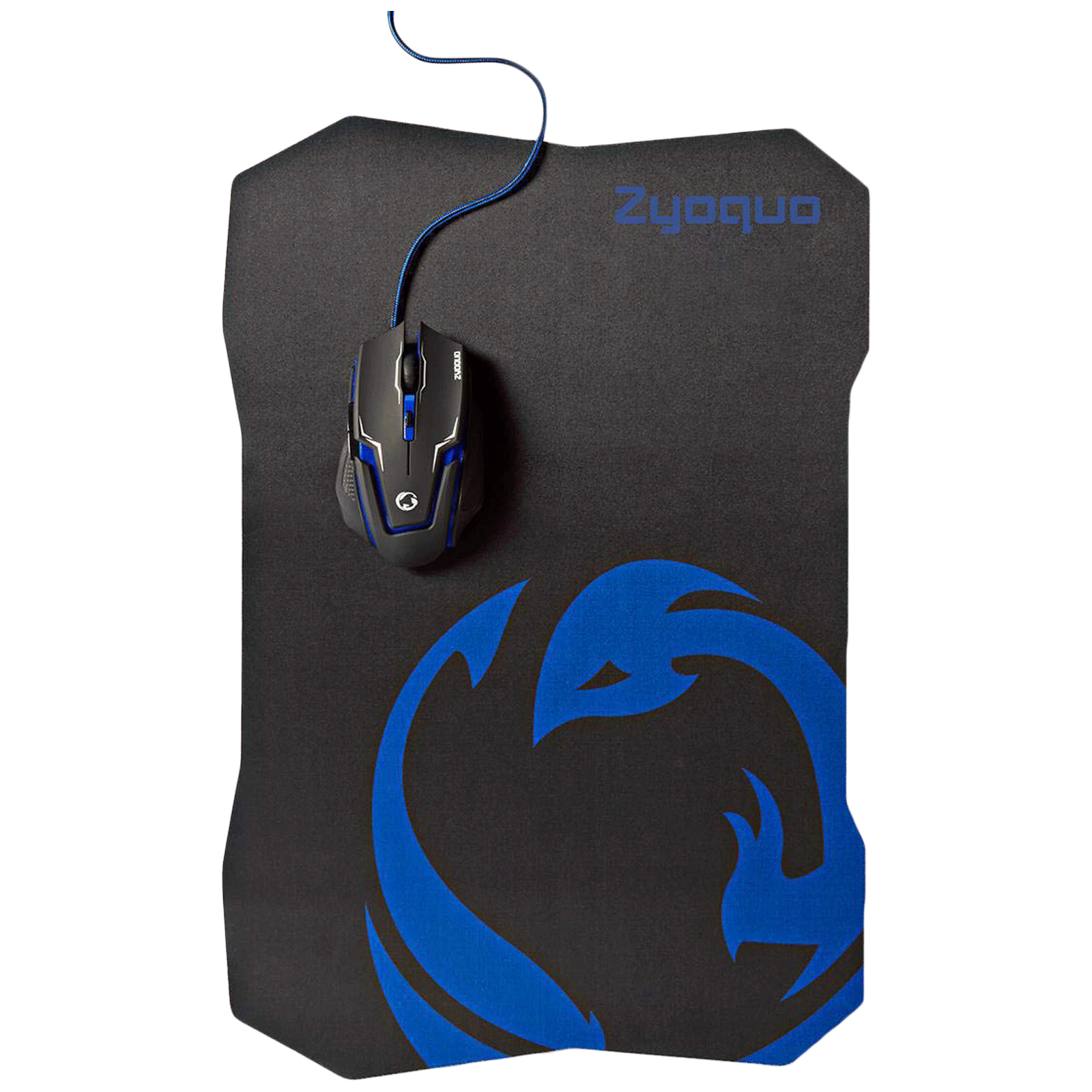 Nedis Wired Optical Gaming Mouse and Mouse Pad (Adjustable DPI, GMMP200BK, Black)_1