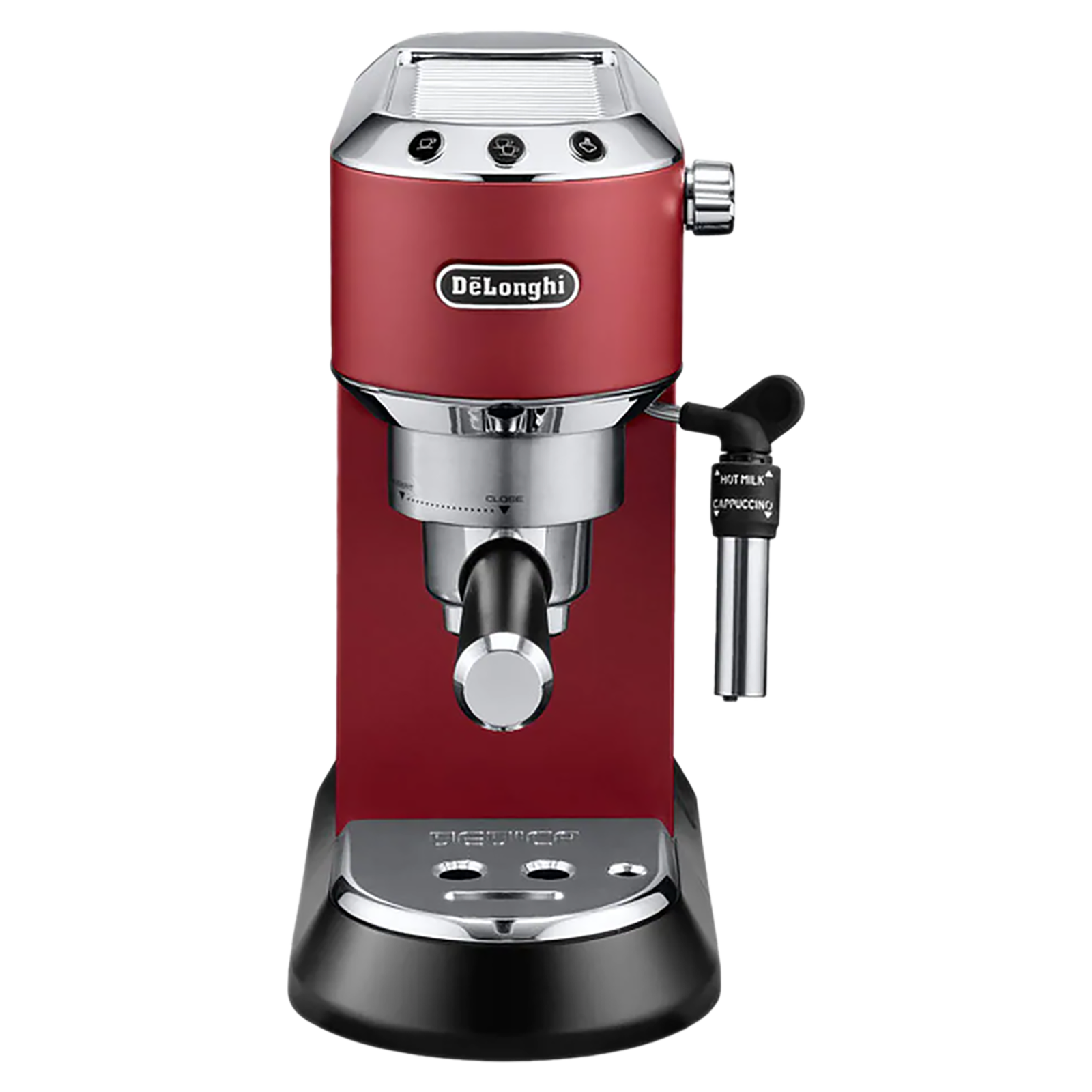 DeLonghi Pump Espresso 2 Cups Semi-Automatic Coffee Maker (Makes Expresso and Cappuccino Coffee, EC685R, Red)_1