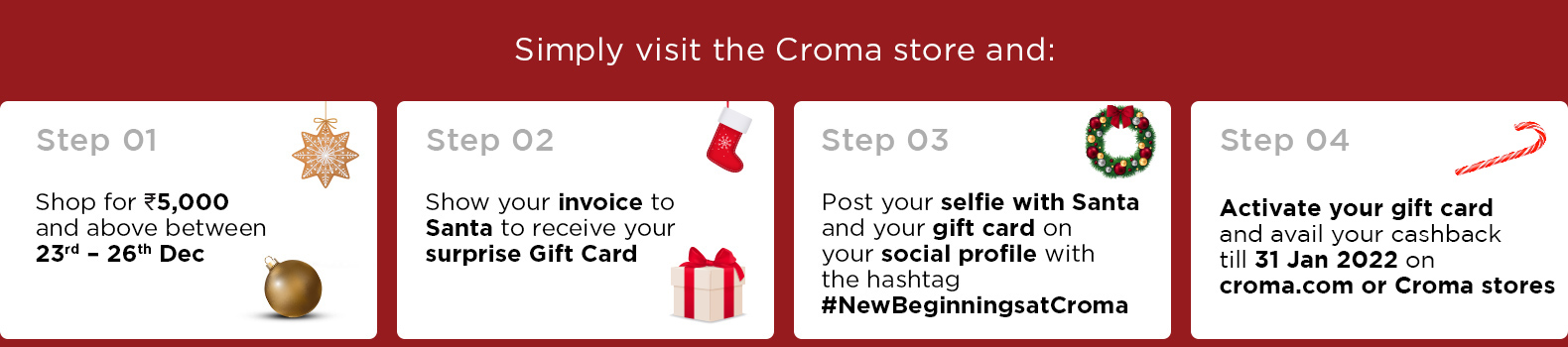 Croma Store Steps