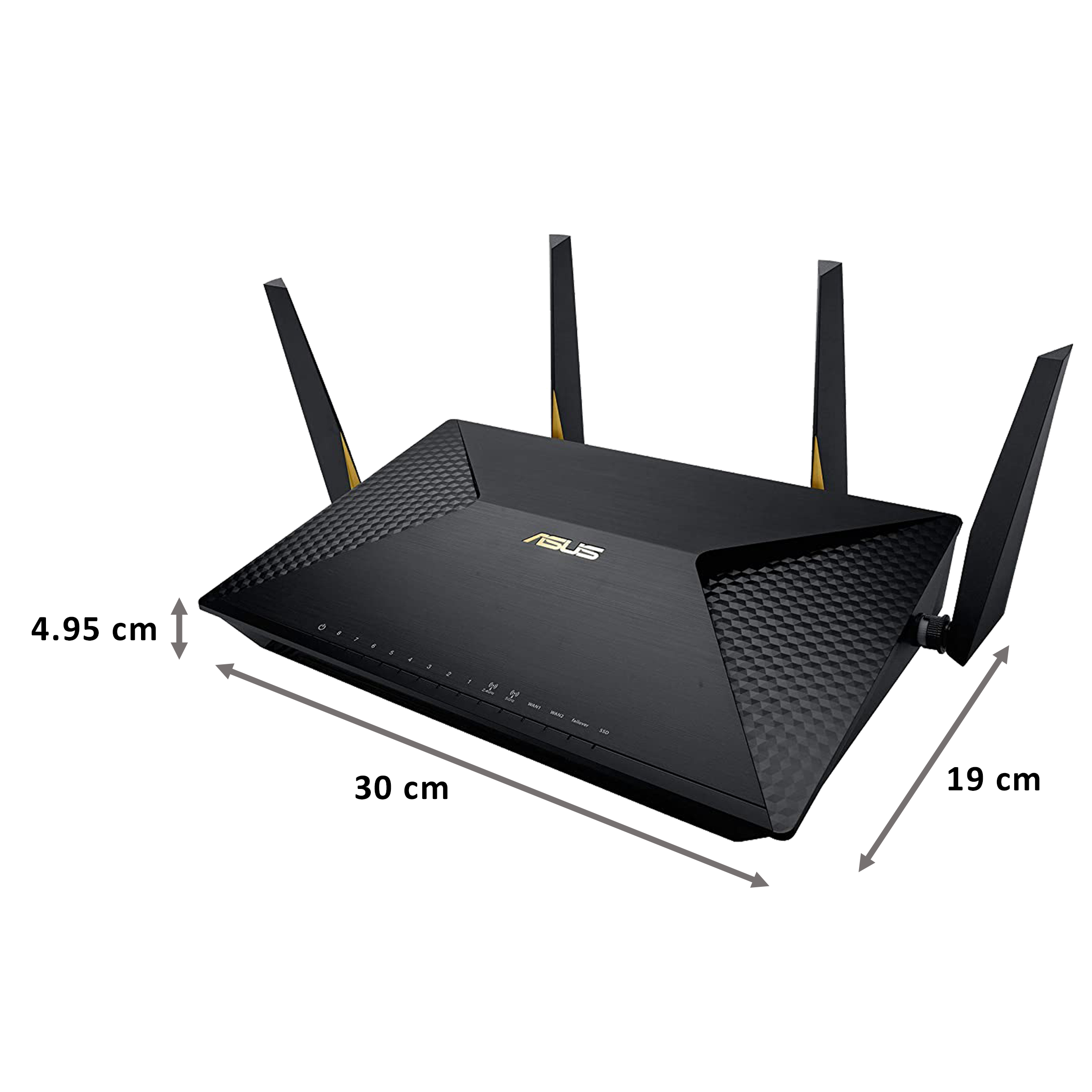 Asus BRT-AC828 Dual Band 2 Gbps Wi-Fi Router (4 Antennas, 8 LAN Ports, AiProtection Pro, Black)_2