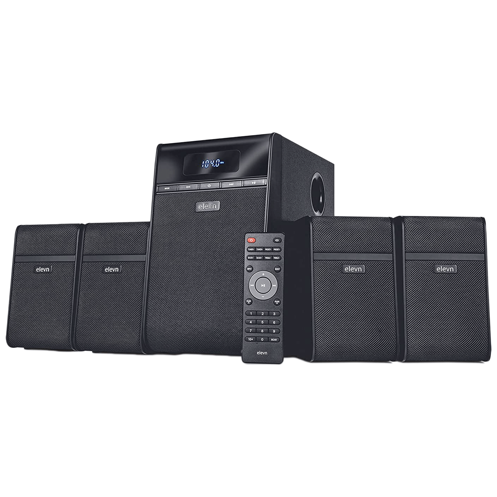 Elevn Aura 120 Watts 4.1 Multi-Channel Speaker (Deep Bass, Aura 4.1, Black)_1