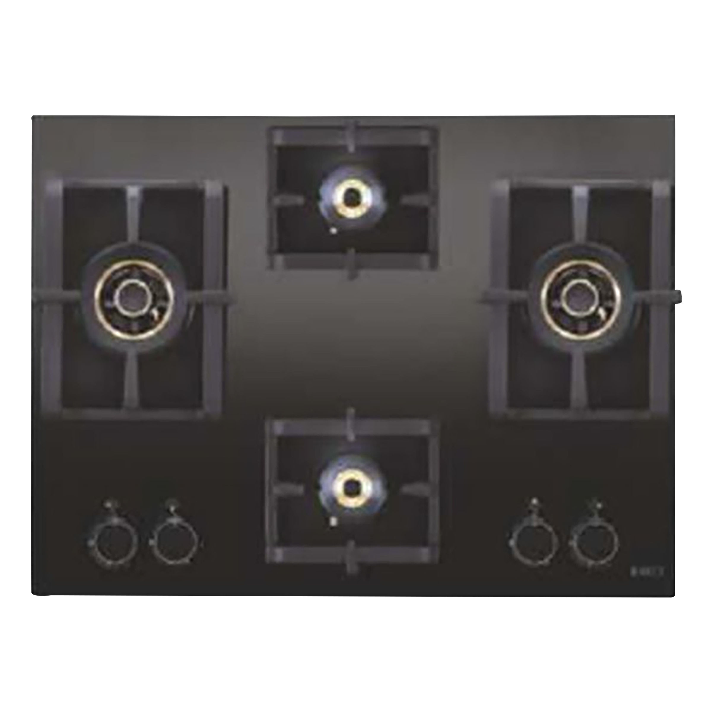Elica Pro AB 4 Burner Glass Built-in Gas Hob (Electric Auto Ignition, 3153, Black)_1