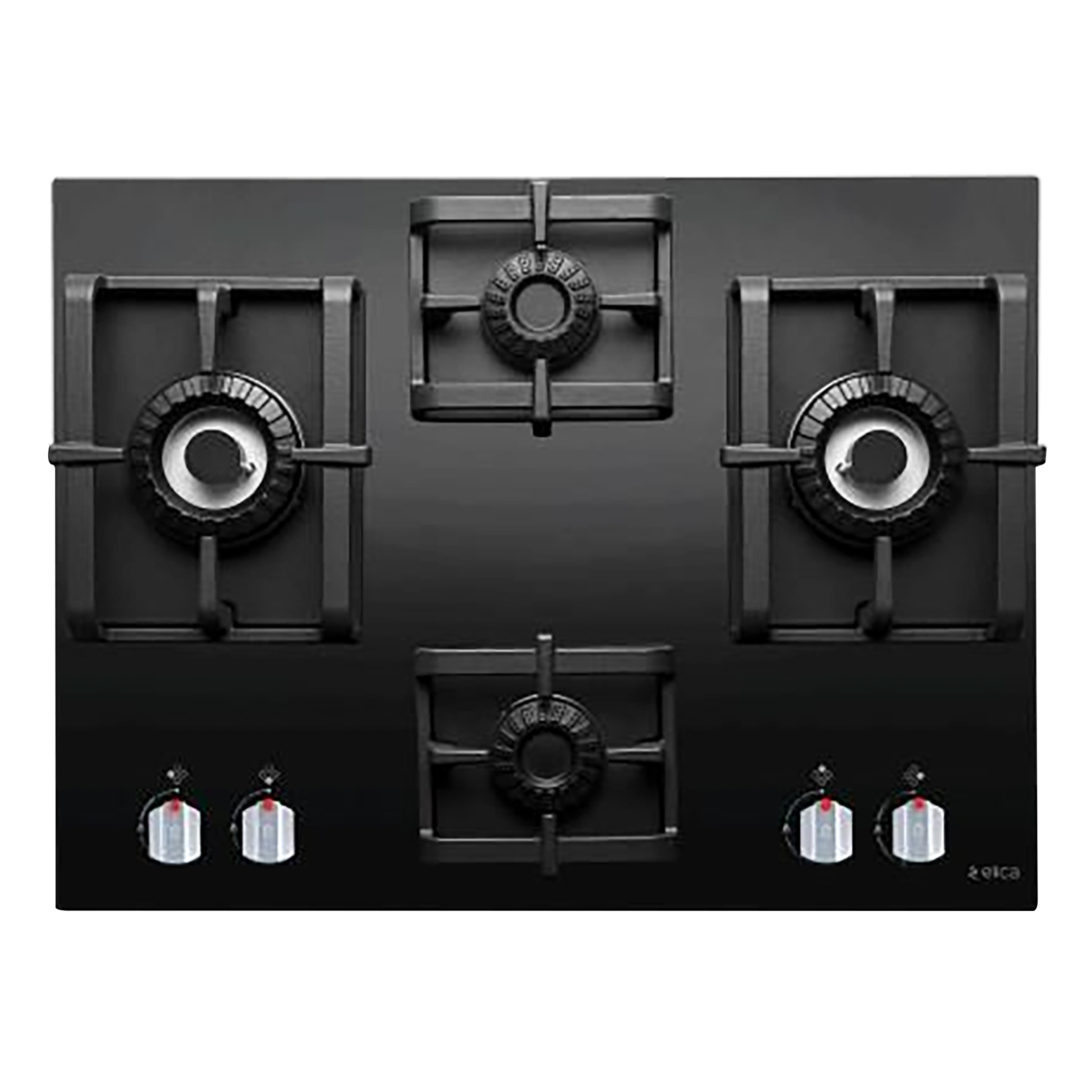 Elica Pro MFC 5 Burner Glass Built-in Gas Hob (Electric Auto Ignition, 2684, Black)_1