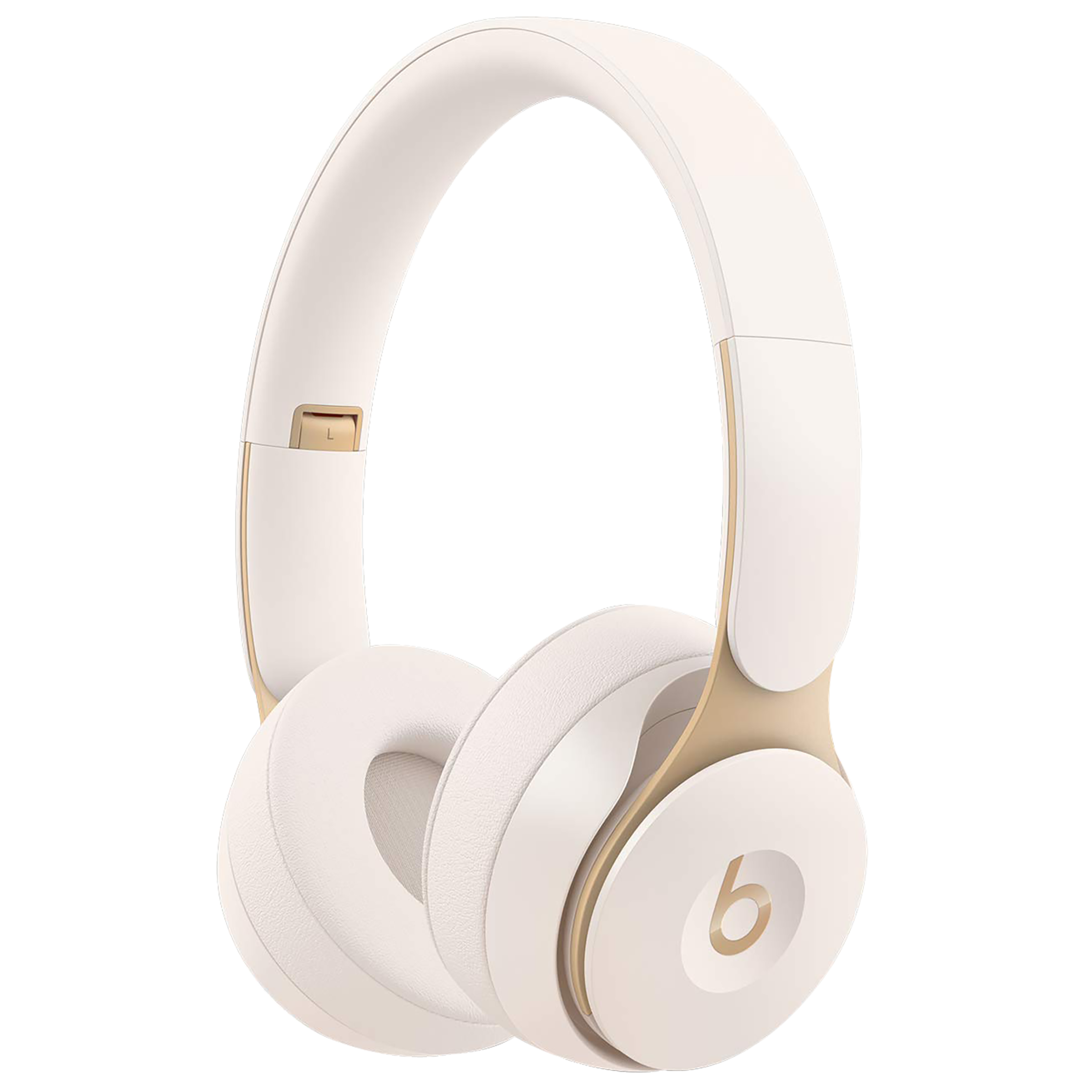Beats Solo Pro MRJ72ZM/A On-Ear Active Noise Cancellation Wireless Headphone with Mic (Hands Free Control, Ivory)_1