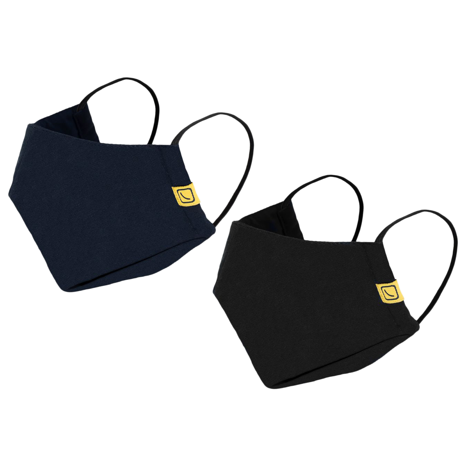 Travel Blue Cotton Face Mask (Pack of 2, 521, Black & Navy)_1
