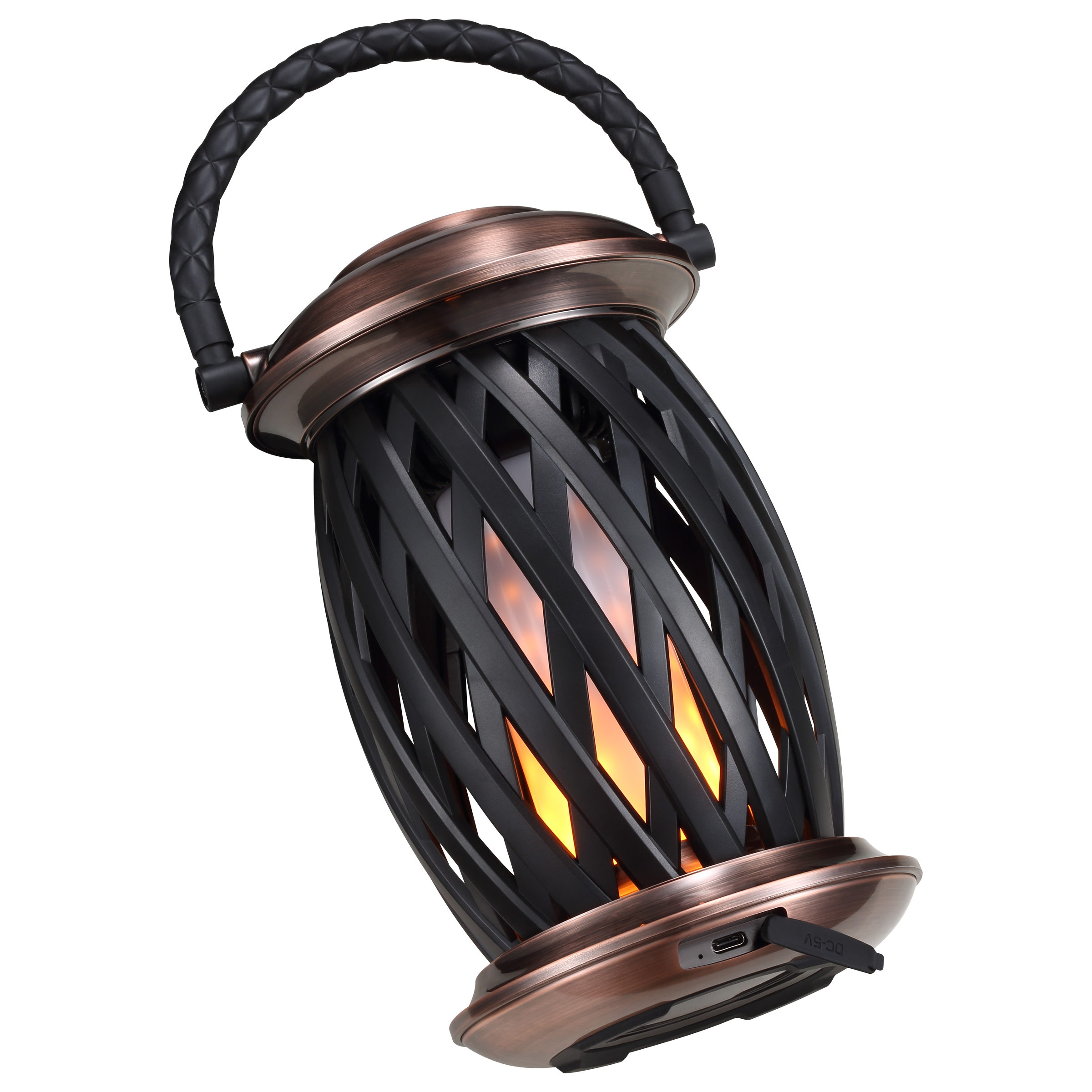 iGear Cosmic 10 Watts Flame Light Speaker (Lamp + Built-in Bluetooth Speaker, iG-1023, Brown)