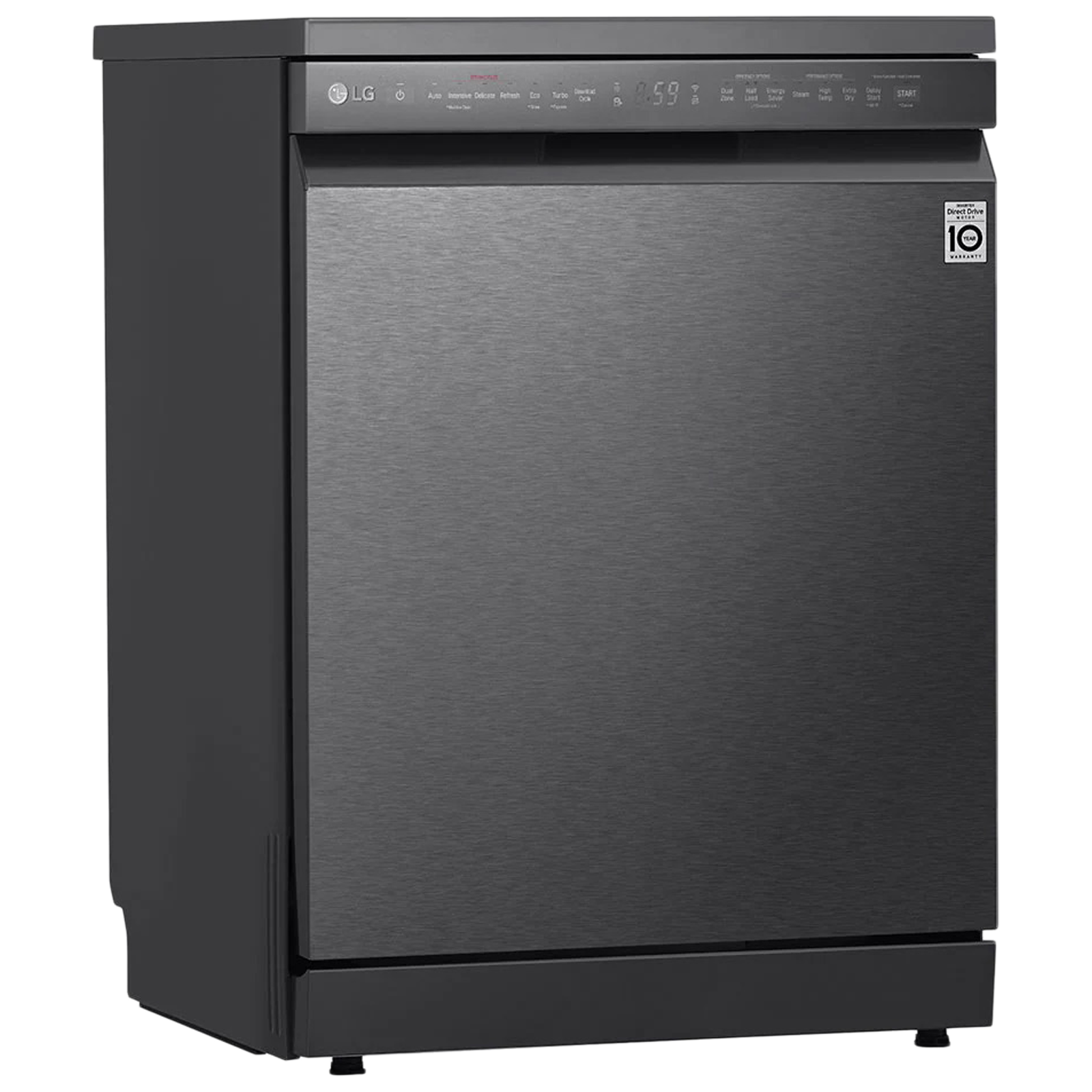 LG 14 Place Setting Freestanding Dishwasher (Inverter Direct Drive Technology, DFB424FM.ABMPEIL, Matt Black)_2