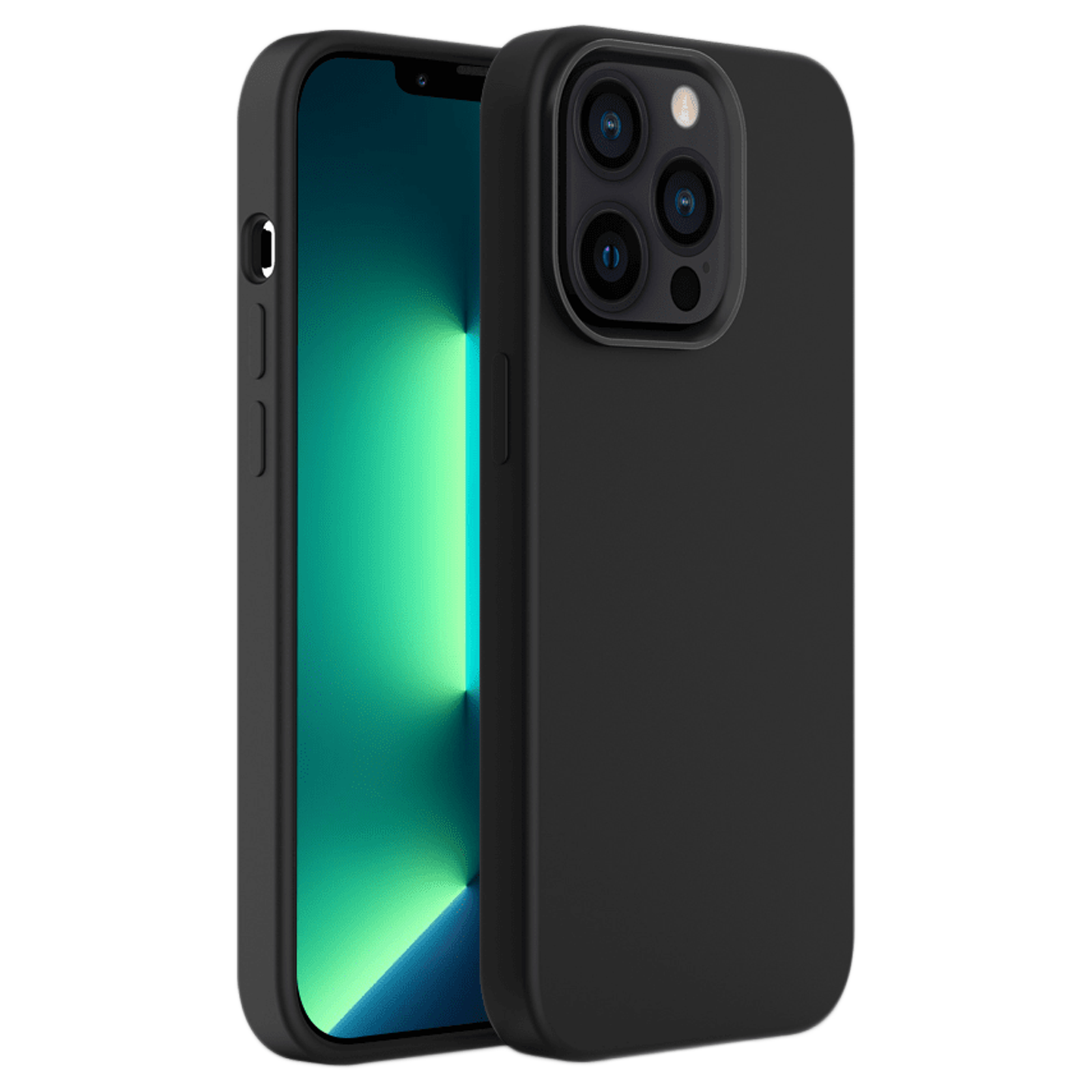 

GRIPP Rubon Rubber Silicone Back Case For iPhone 13 Pro (Slim Fit, GR-IP13P-RUBBLK, Black), No color