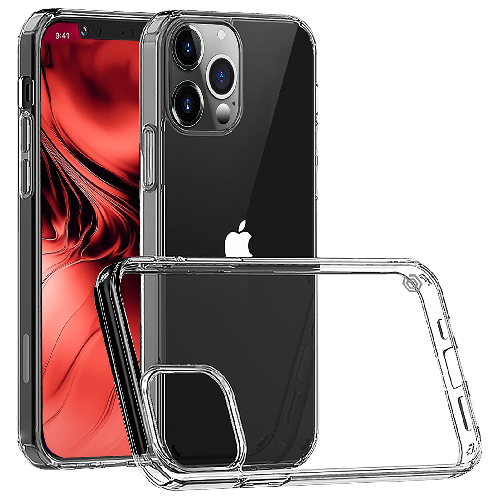 

Gripp ‎Polycarbonate Back Case For iPhone 13 Pro (Dual Layer Protection, GR-IP13P-CLR, Transparent), No color