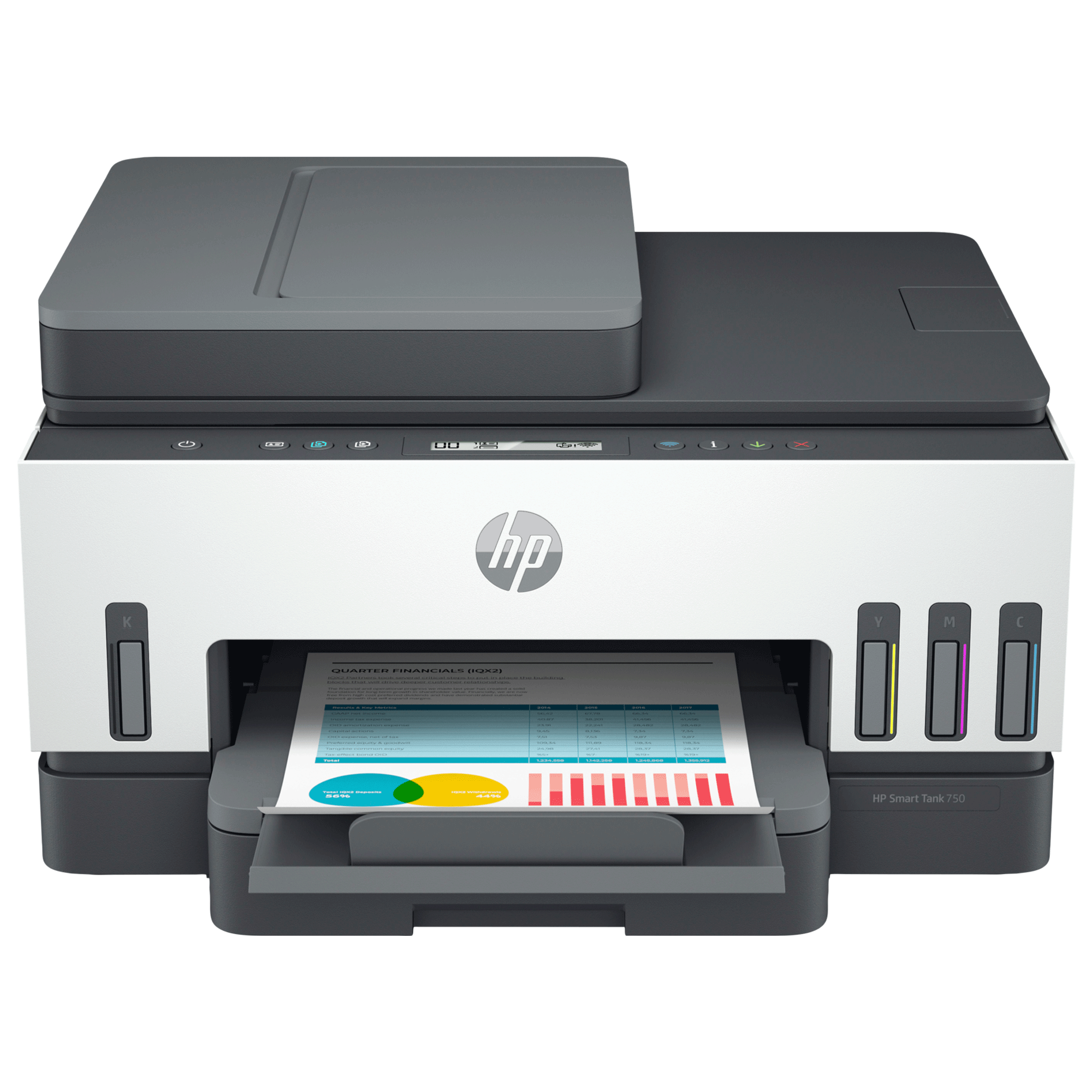 HP Smart Tank 750 Wireless All-in-One Inkjet Printer (Twain Version 2.1, 6UU47A, Black) Online -