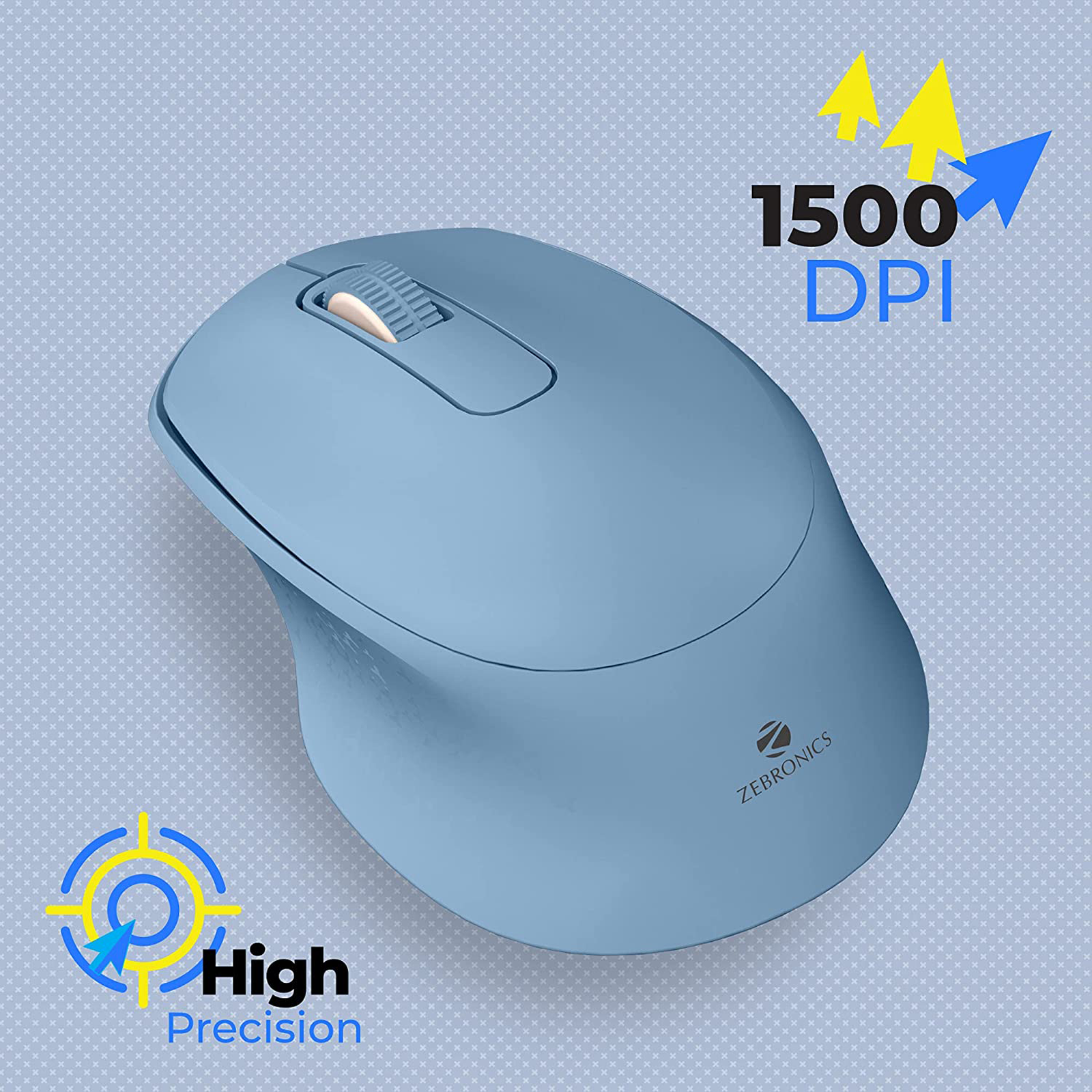 Zebronics Wireless Optical Mouse (High Precision, Zeb-Ako, Blue)_2