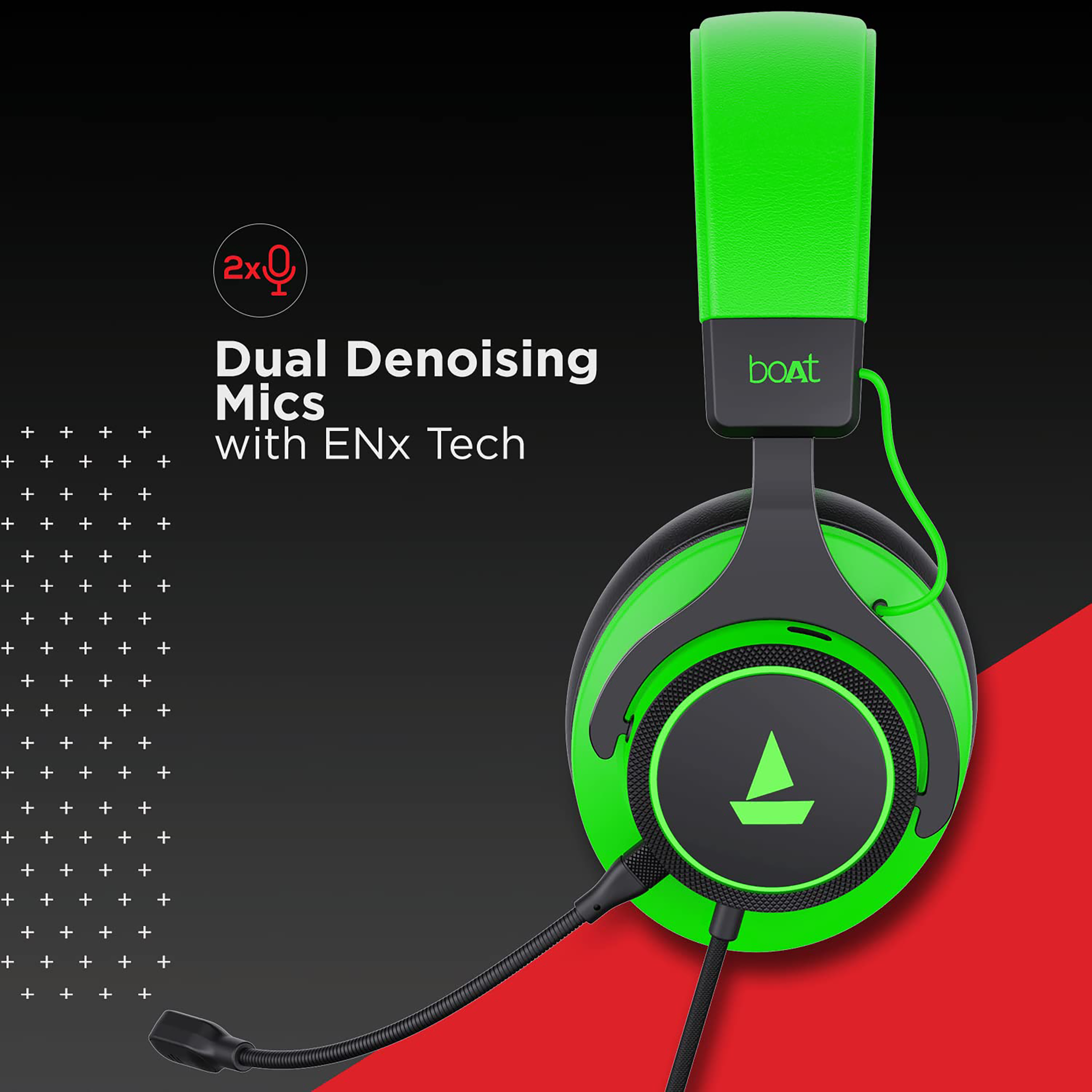 boAt Immortal IM-1000D Over-Ear Wired Gaming Headphone with Mic (Detachable Mic, Viper Green)_4