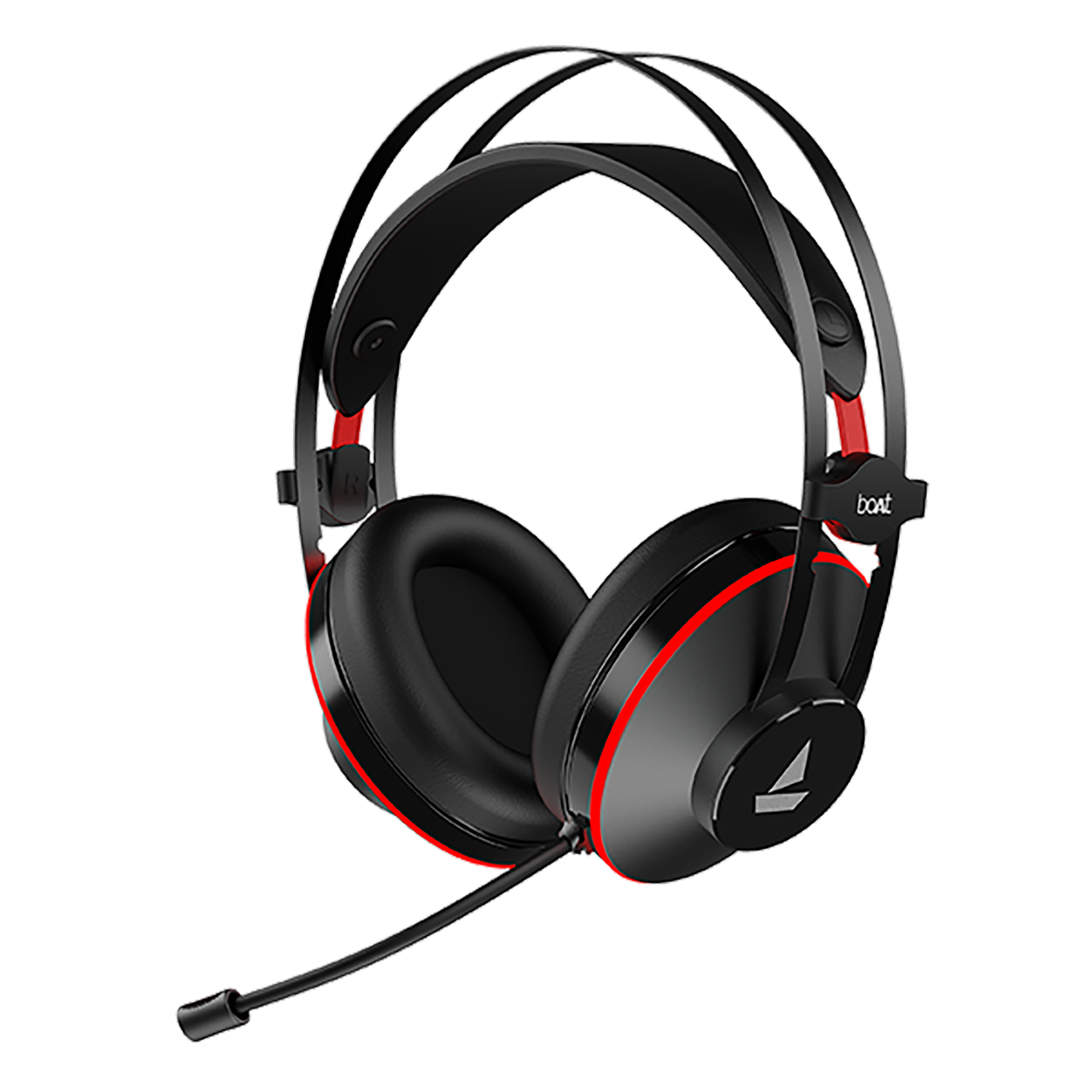 boAt Immortal IM-400 Over-Ear Wired Gaming Headphone with Mic (Intelligent Denoising Mic, Black Sabre)_1