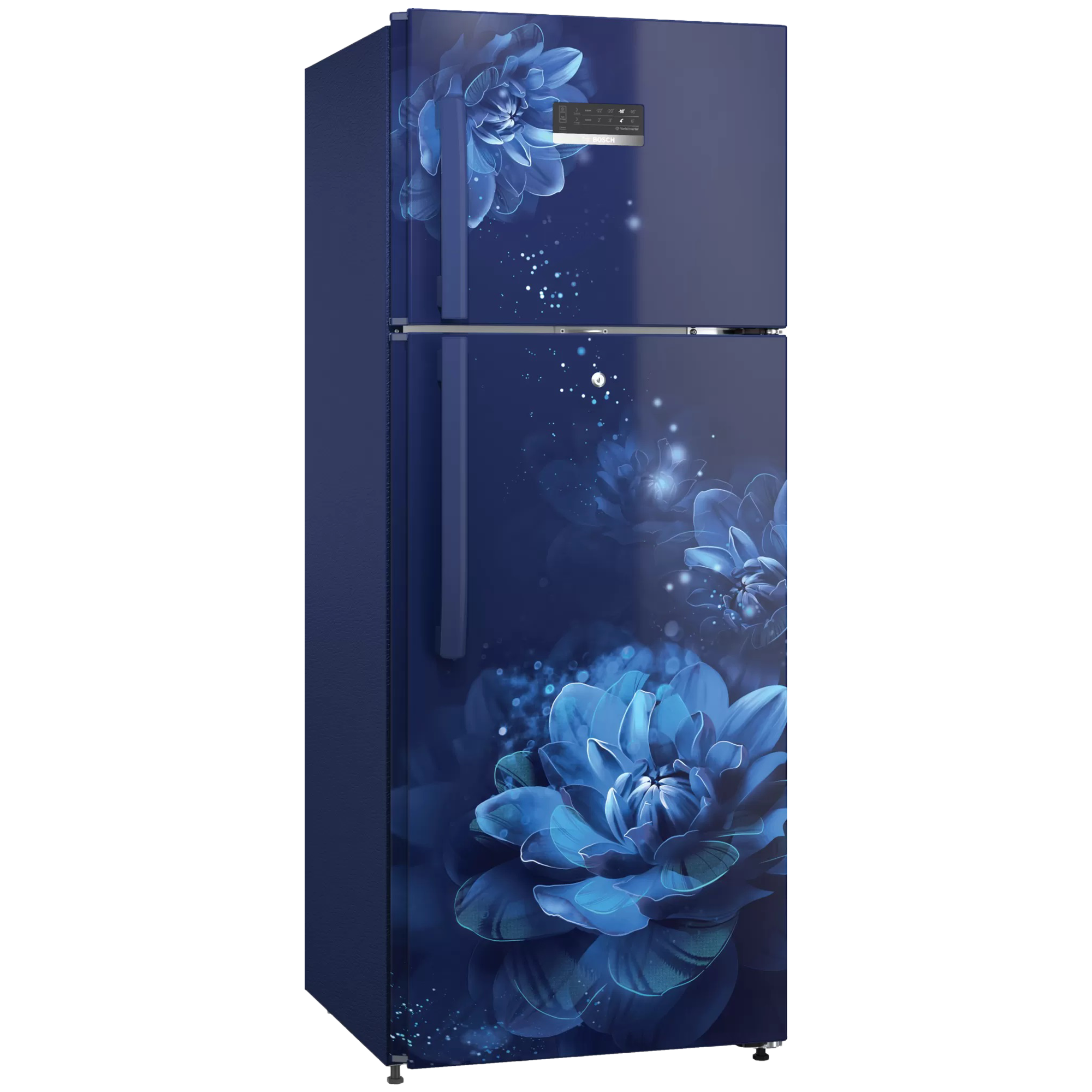BOSCH 263 L Frost Free Double Door Top Mount 3 Star Refrigerator (Sevian Blue, CTC27B23EI)