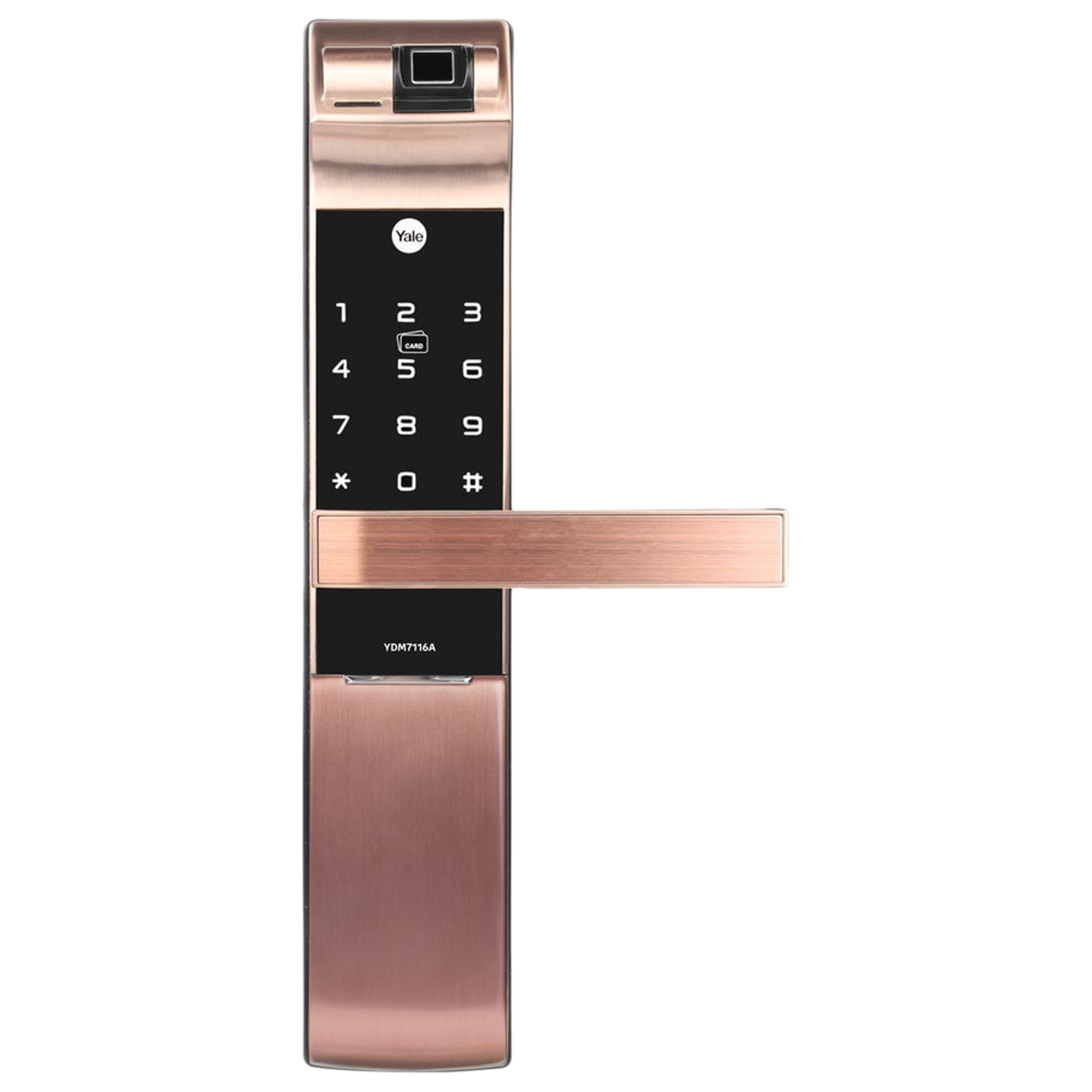 Yale RB Smart Lock For Private Space (Fingerprint Scanner, YDM 7116A, Red Bronze)