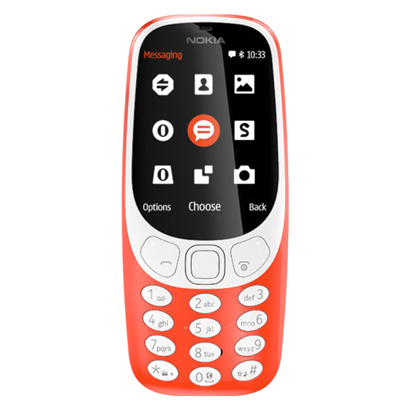 

Nokia 3310 A00028113 (16MB, Dual SIM, Rear Camera, Warm Red)