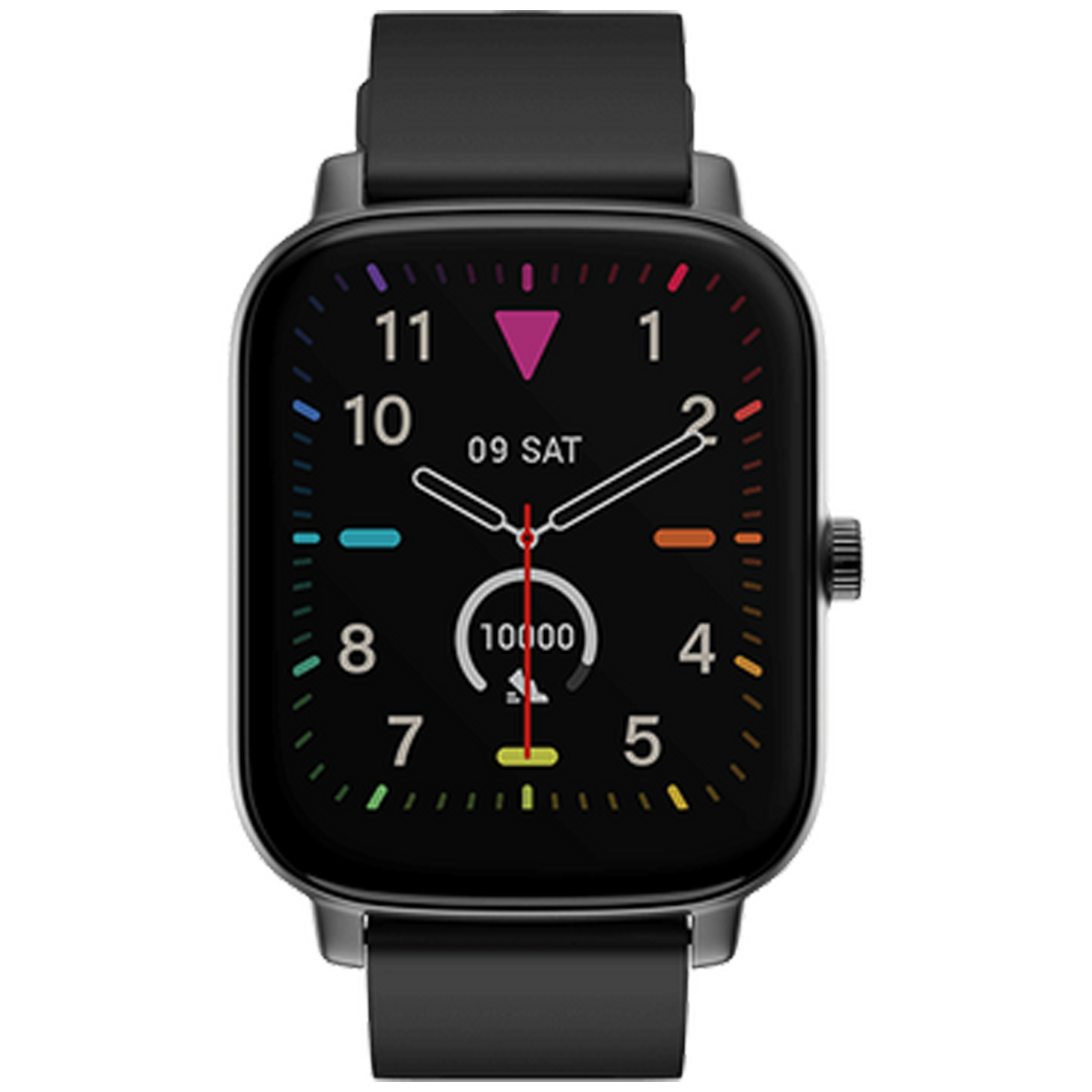 Noise ColorFit Icon Buzz Smart Watch (Bluetooth, 43mm) (IP67 Waterproof, wrb-sw-colorfiticonbuzz-std-blk_blk, Jet Black, Silicone Strap)_1