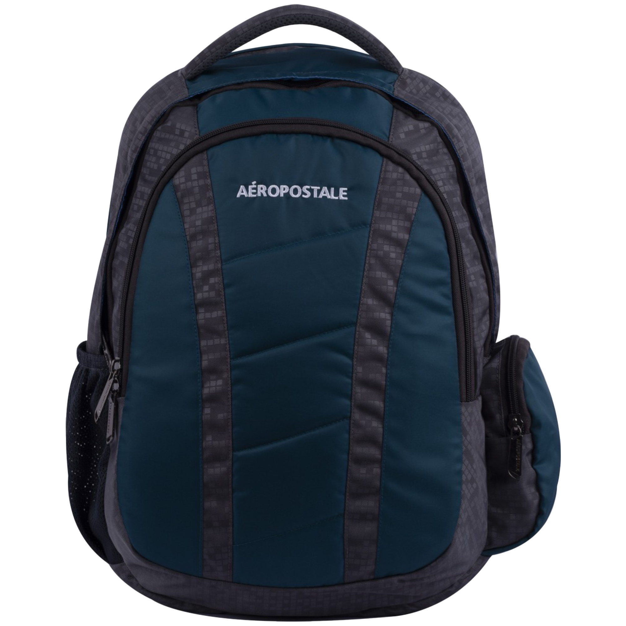 Aeropostale Wanderlust 30 Litres Polyester Backpack (Waterproof, AERO-BP-1008-GRY/T, Grey/Teal Blue)_1